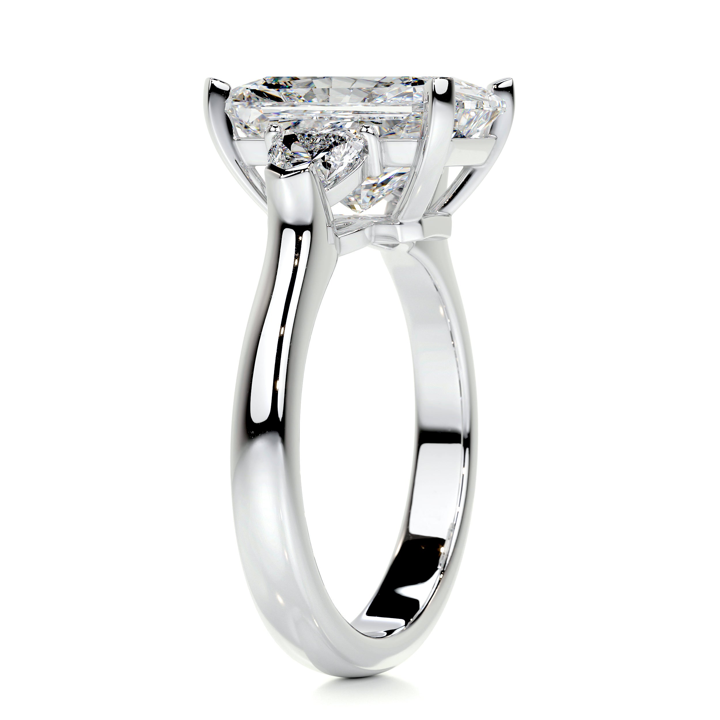 Kamala Diamond Engagement Ring -14K White Gold