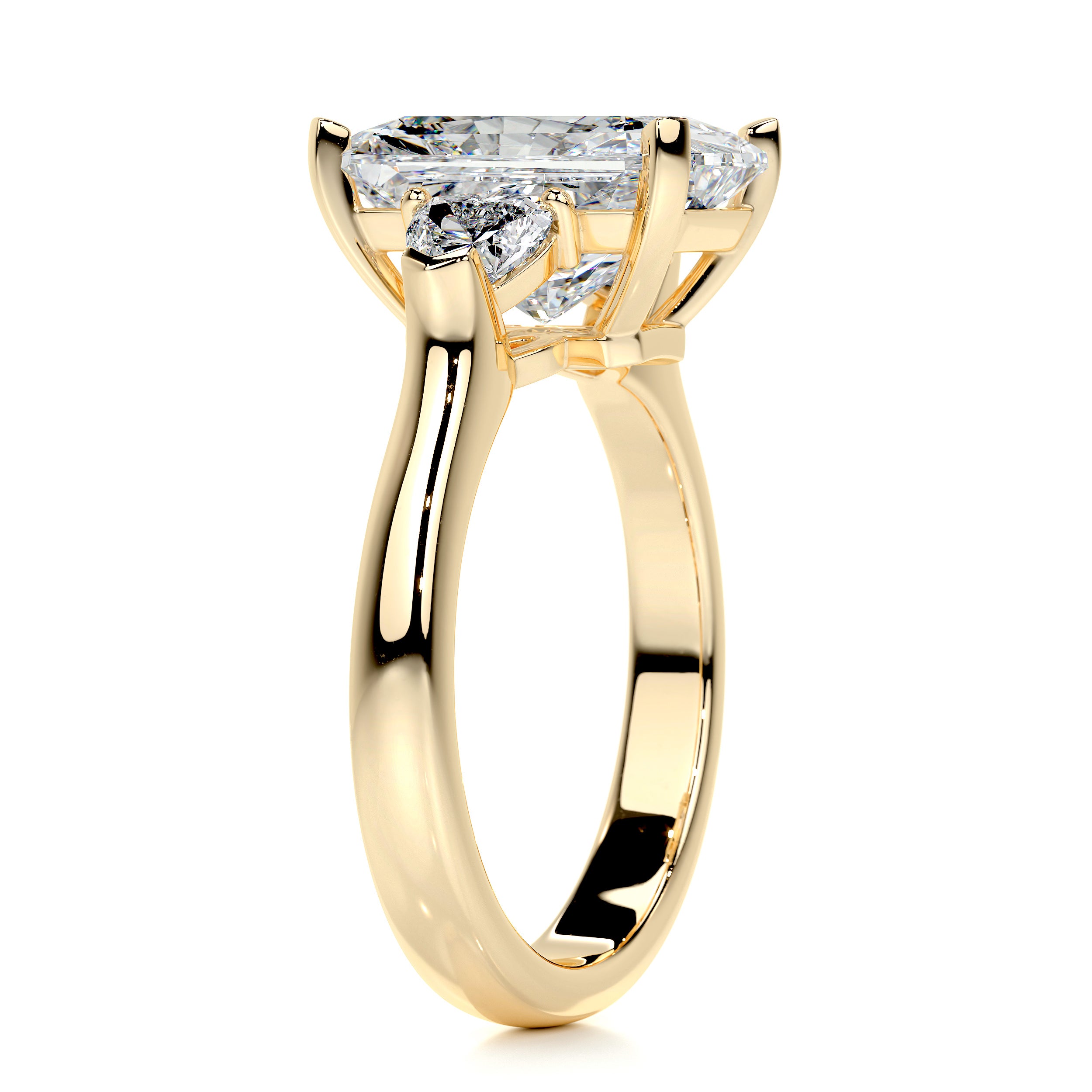 Kamala Diamond Engagement Ring -18K Yellow Gold