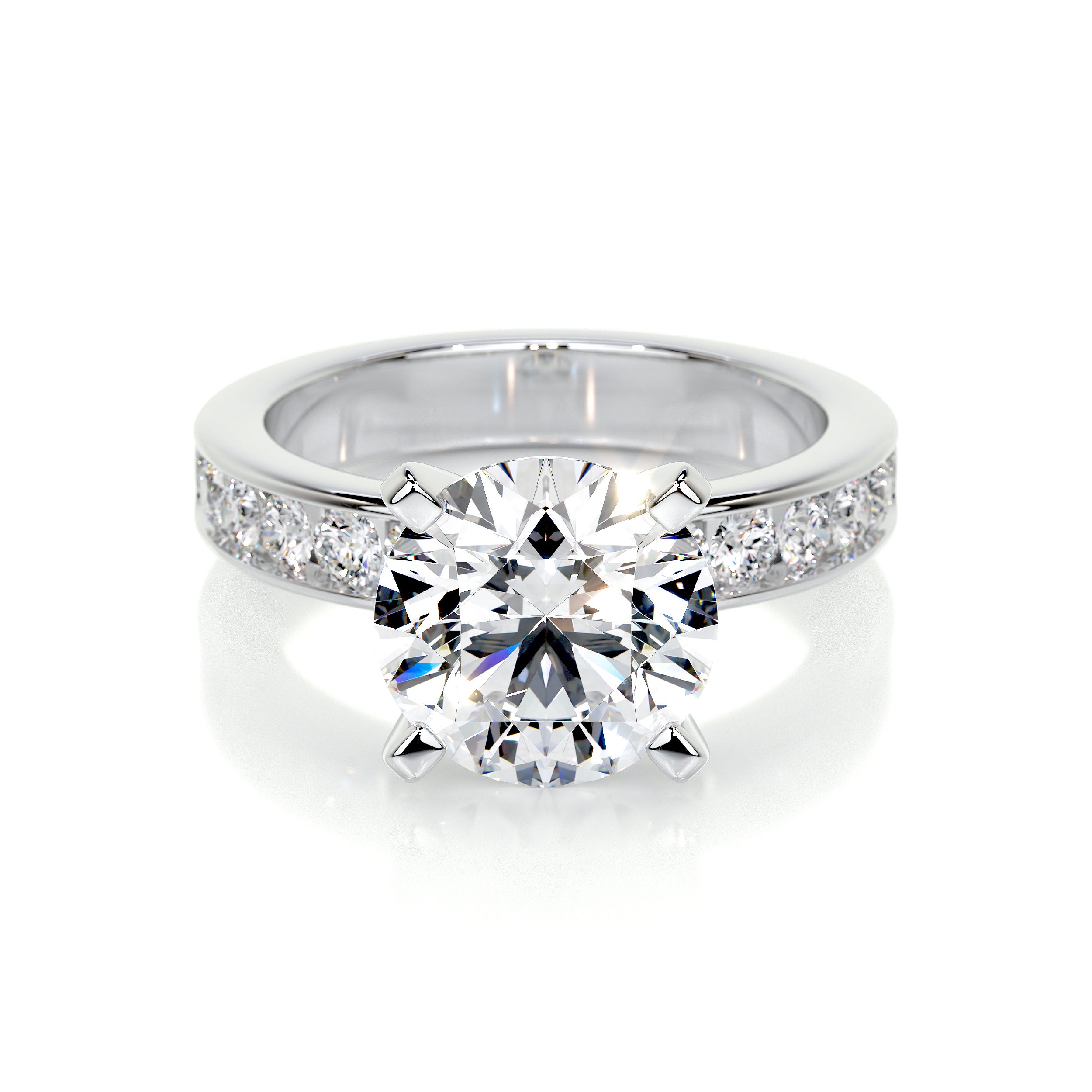 Giselle Lab Grown Diamond Ring -14K White Gold