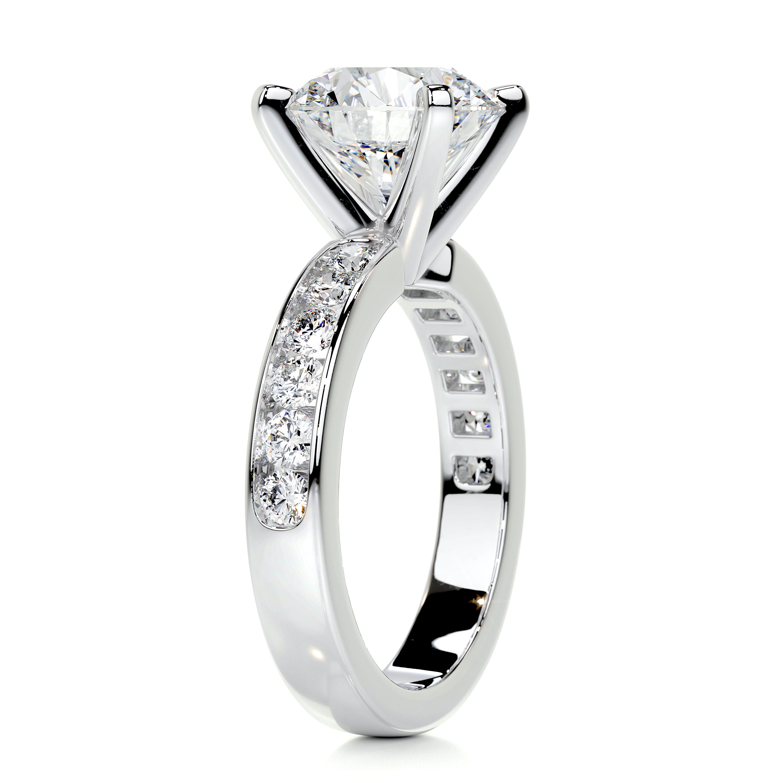 Giselle Diamond Engagement Ring -14K White Gold