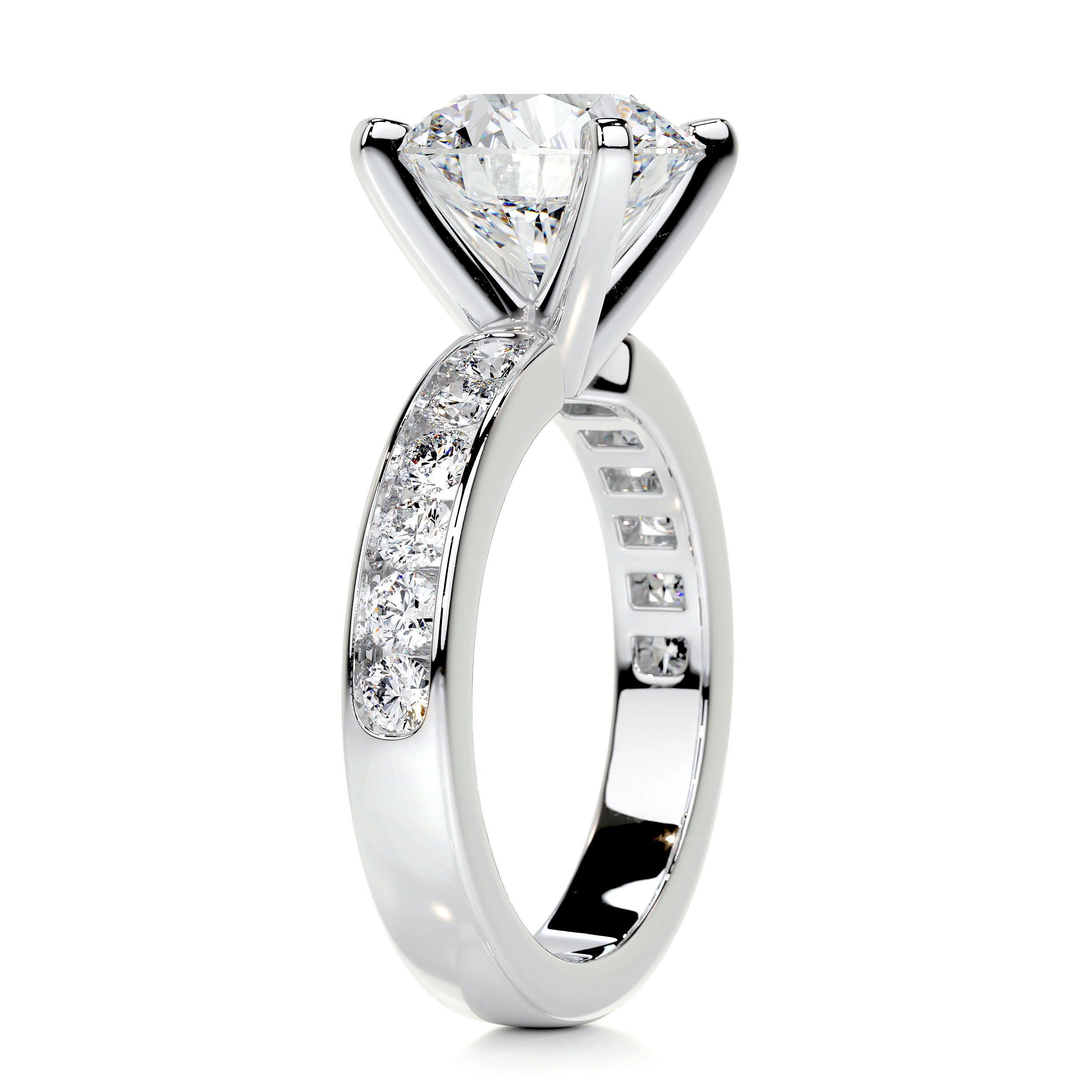 Giselle Diamond Engagement Ring -18K White Gold