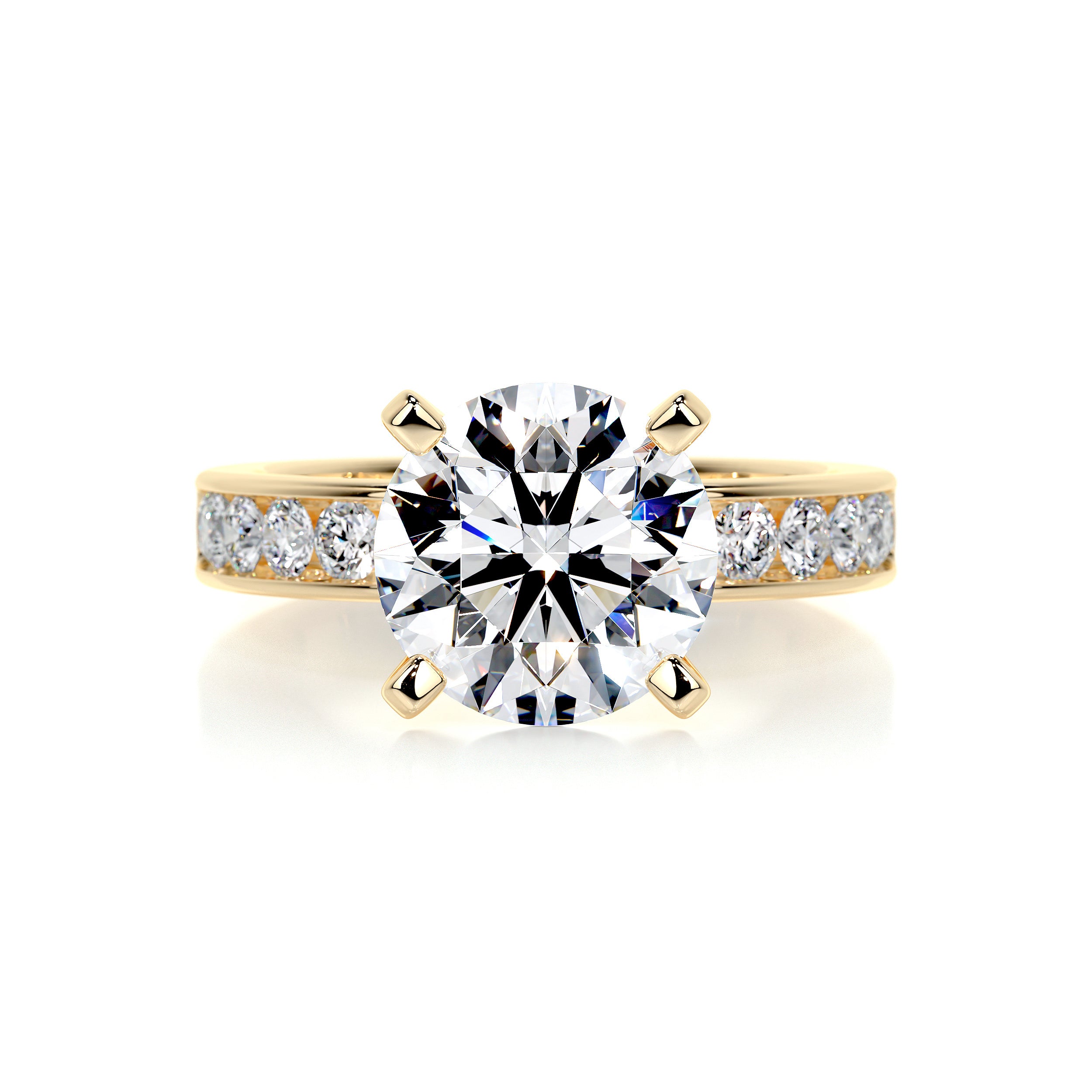 Giselle Diamond Engagement Ring -18K Yellow Gold