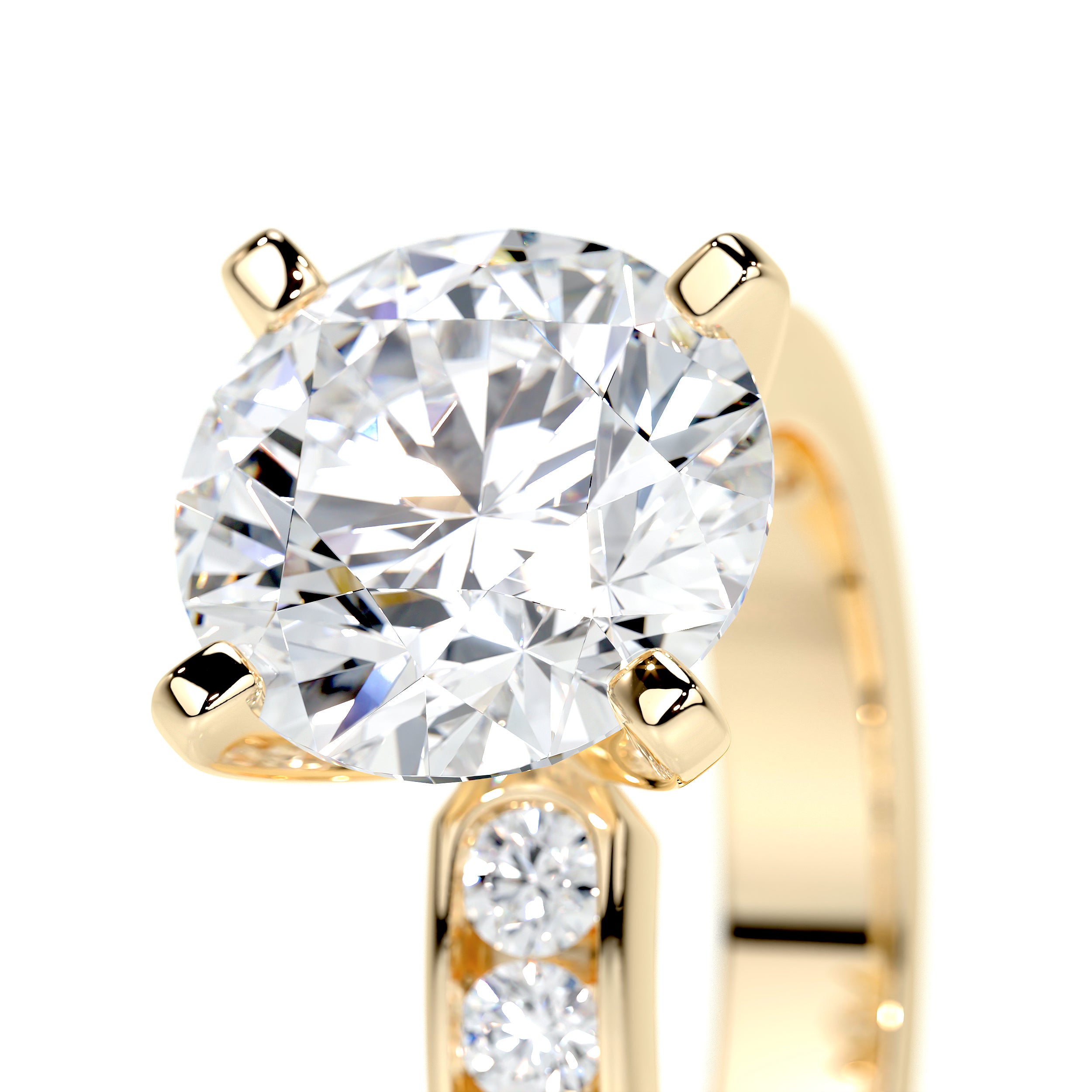 Giselle Lab Grown Diamond Ring -18K Yellow Gold