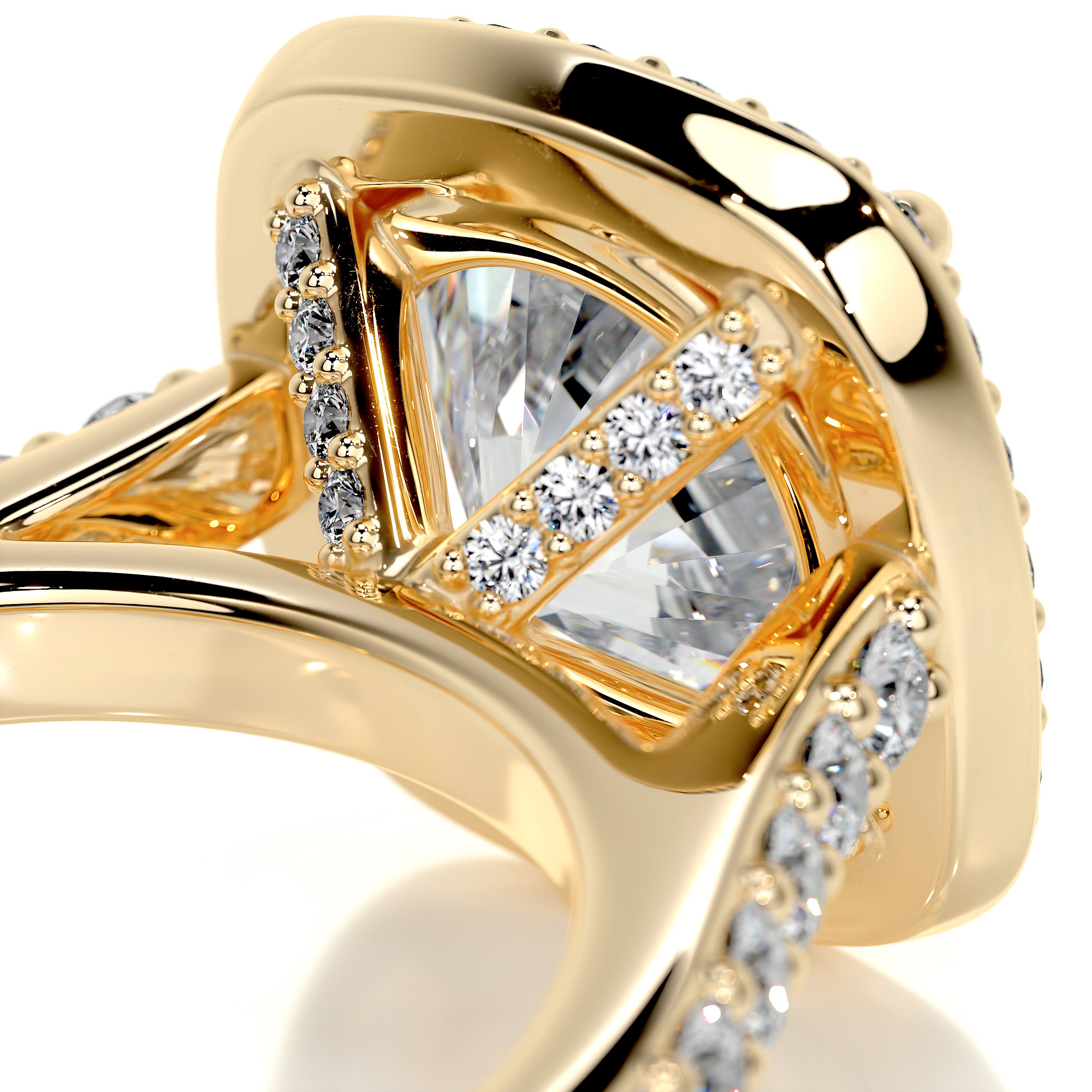Selena Diamond Engagement Ring -18K Yellow Gold