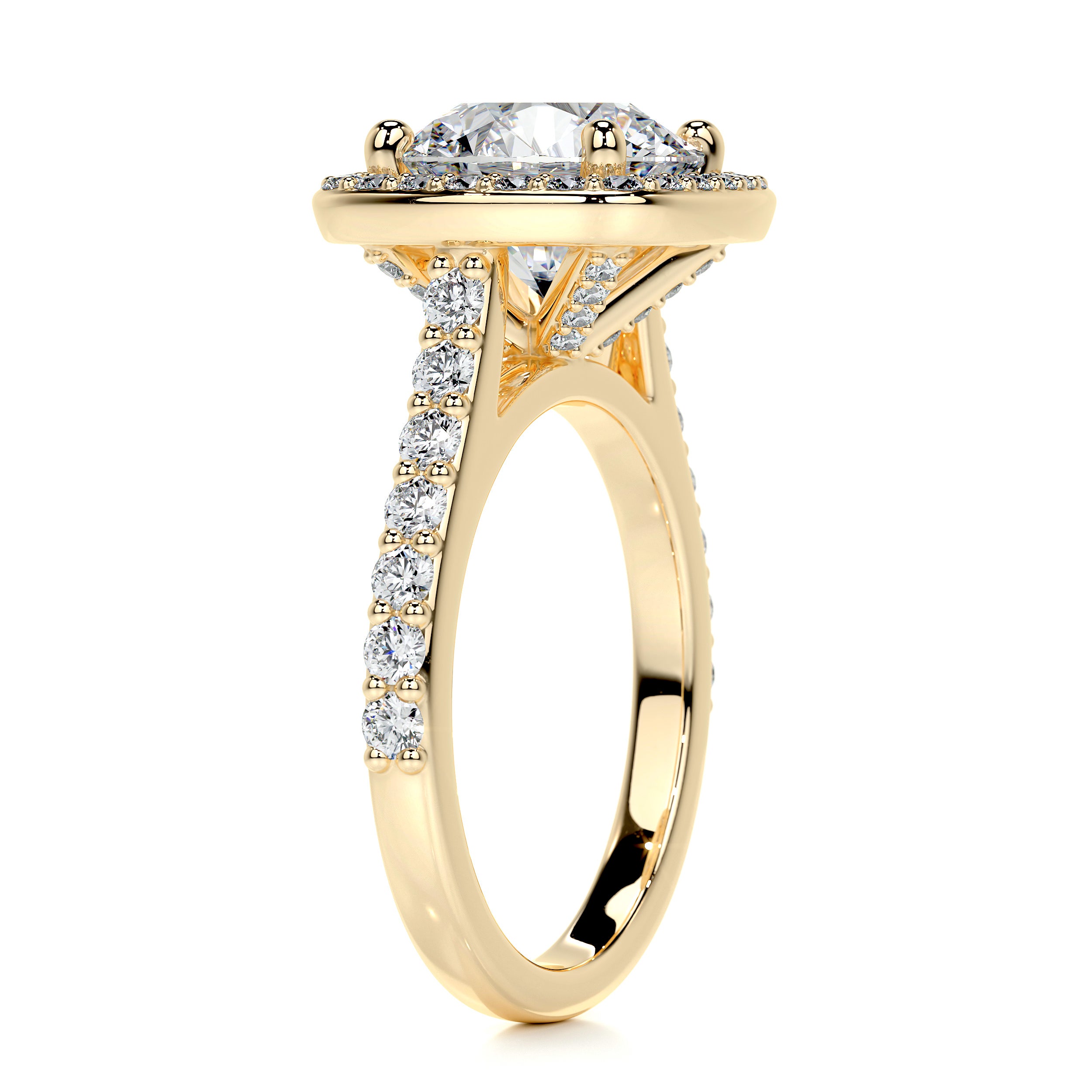 Selena Diamond Engagement Ring -18K Yellow Gold