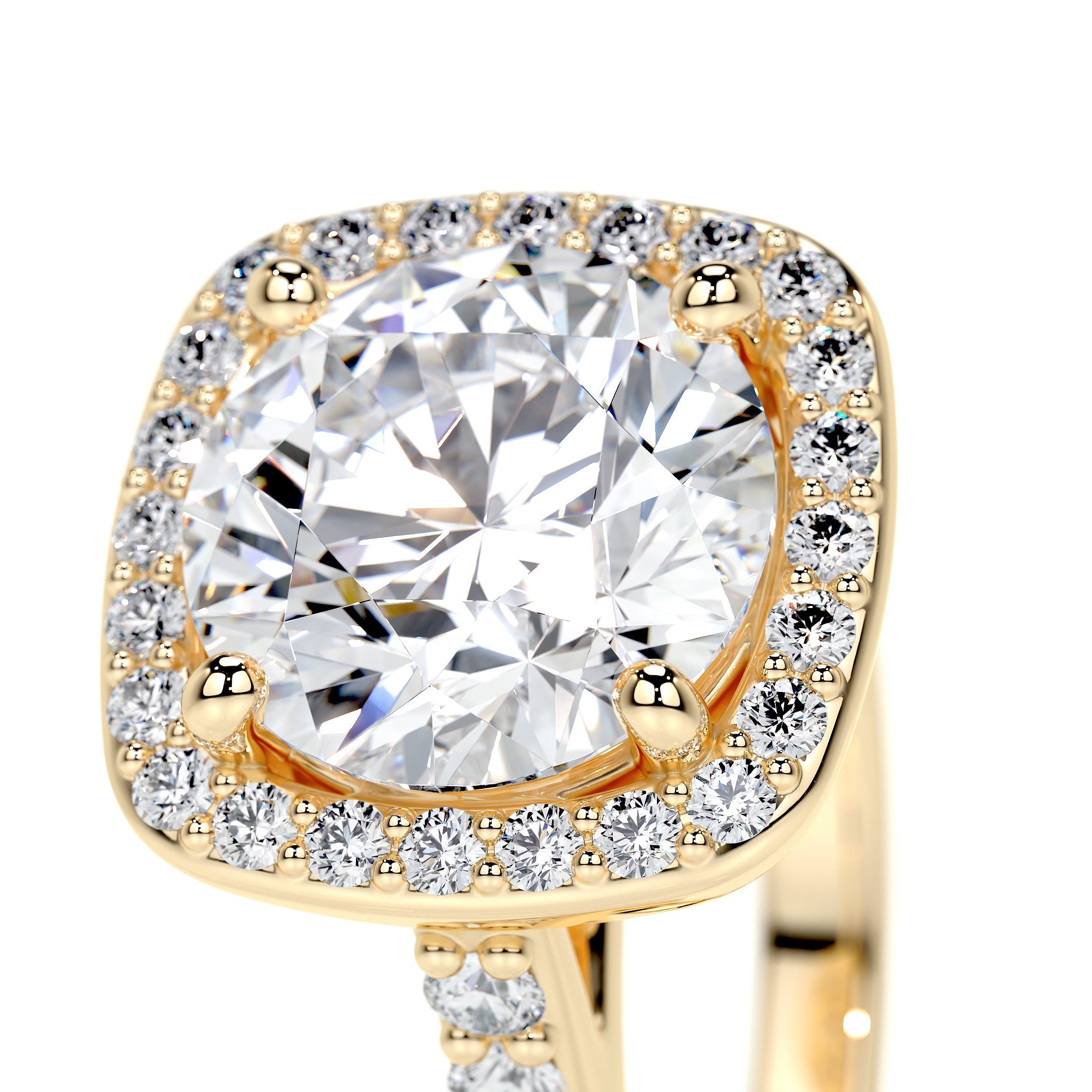 Selena Lab Grown Diamond Ring -18K Yellow Gold