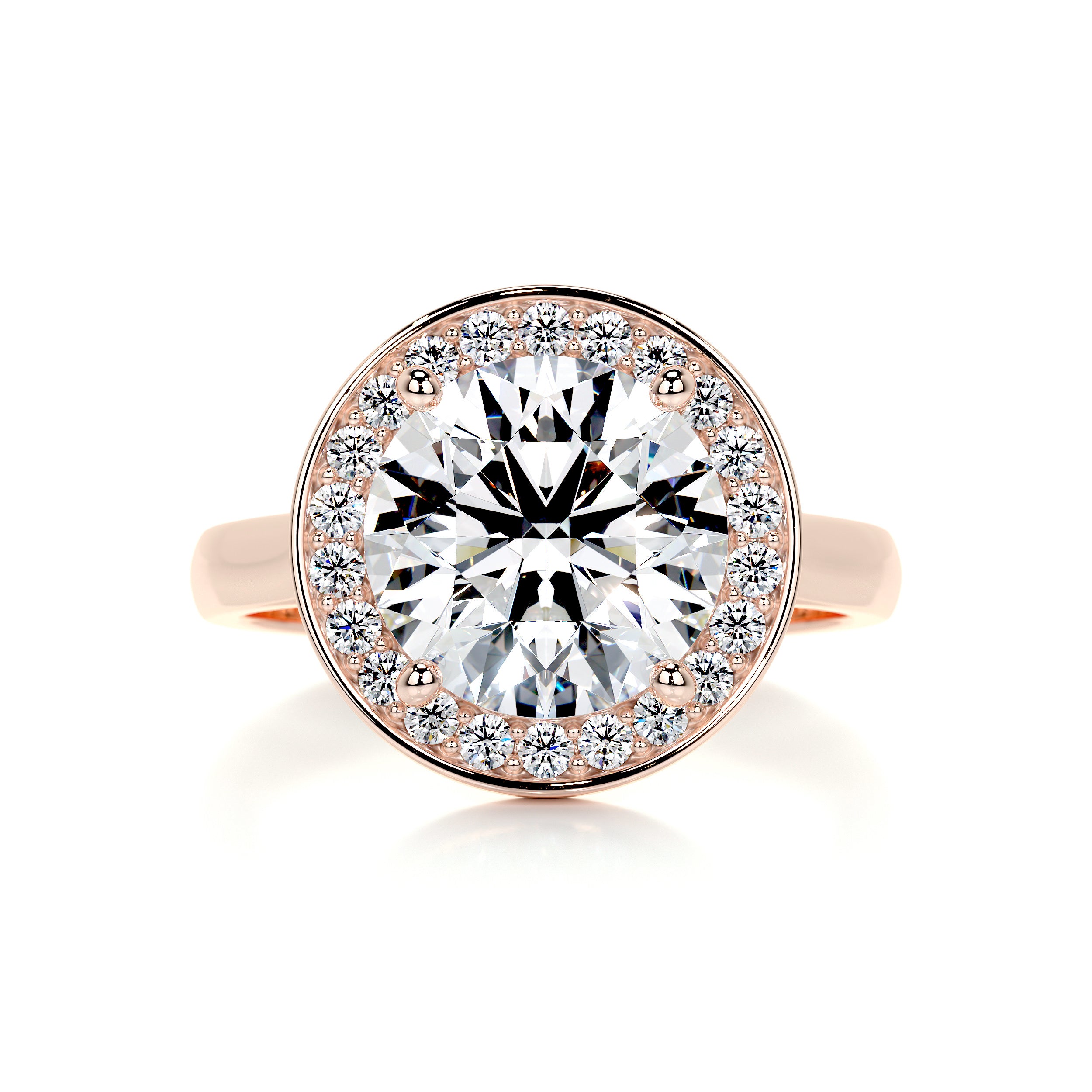 Charlie Diamond Engagement Ring -14K Rose Gold