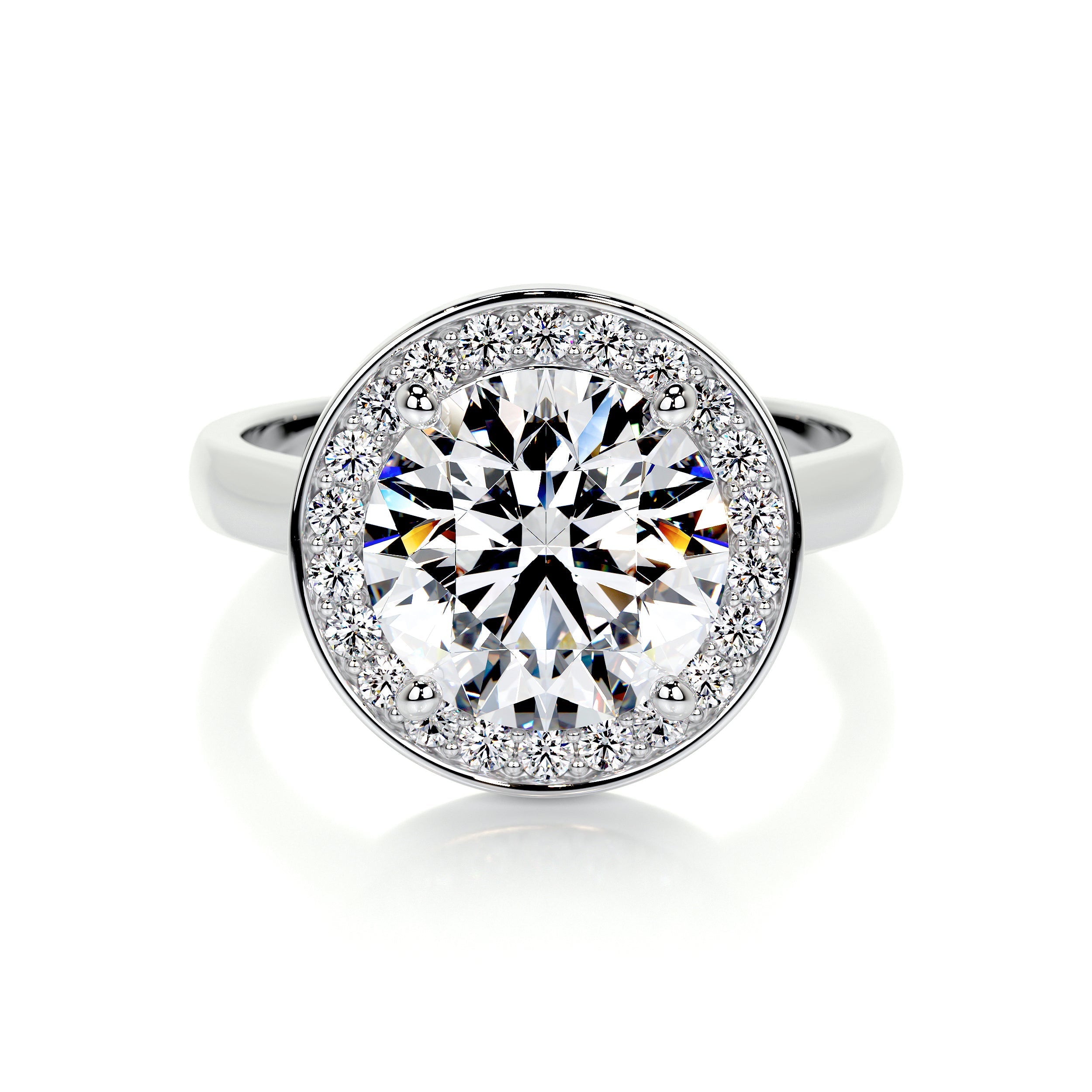 Charlie Lab Grown Diamond Ring (2.75 Carat) -14K White Gold