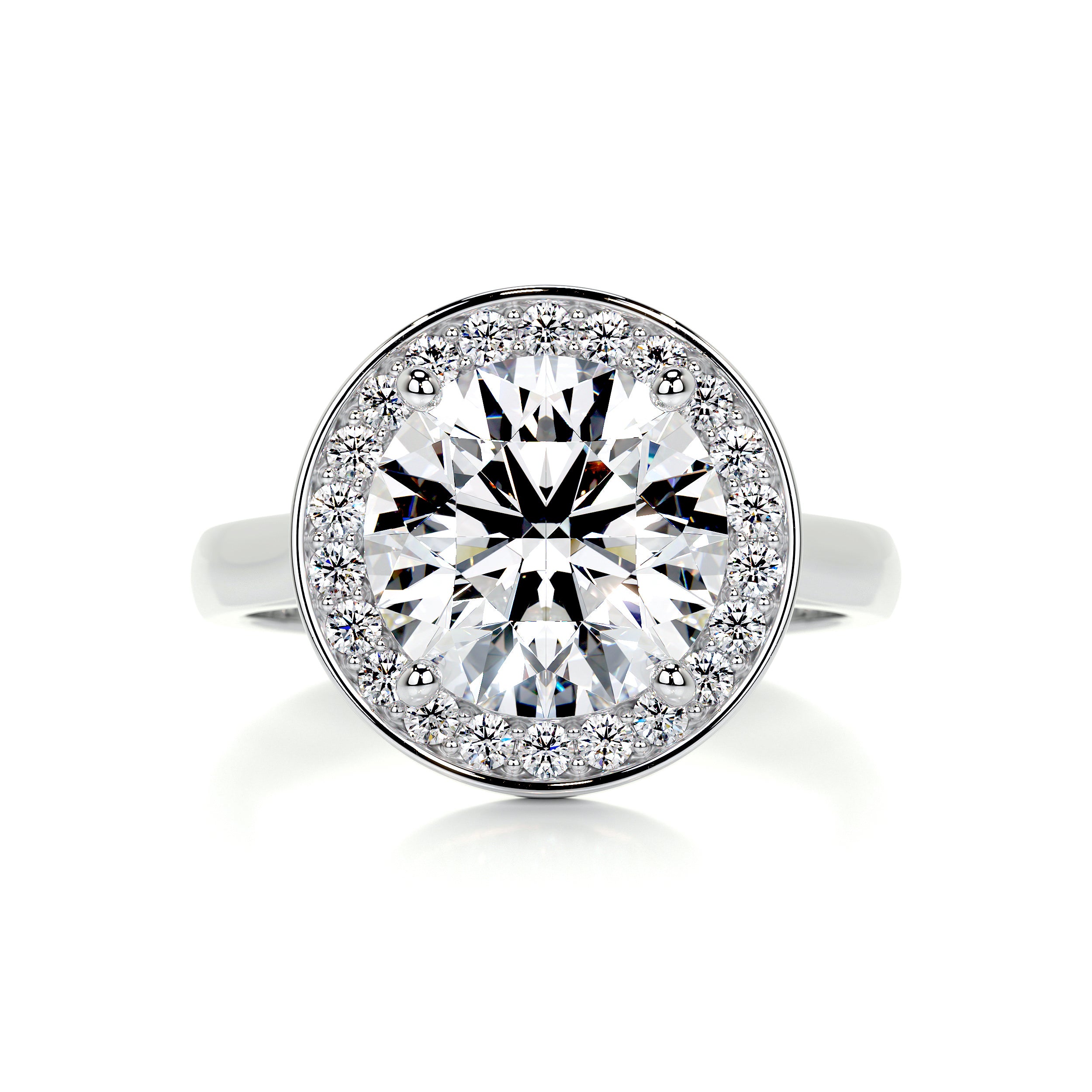 Charlie Diamond Engagement Ring -18K White Gold