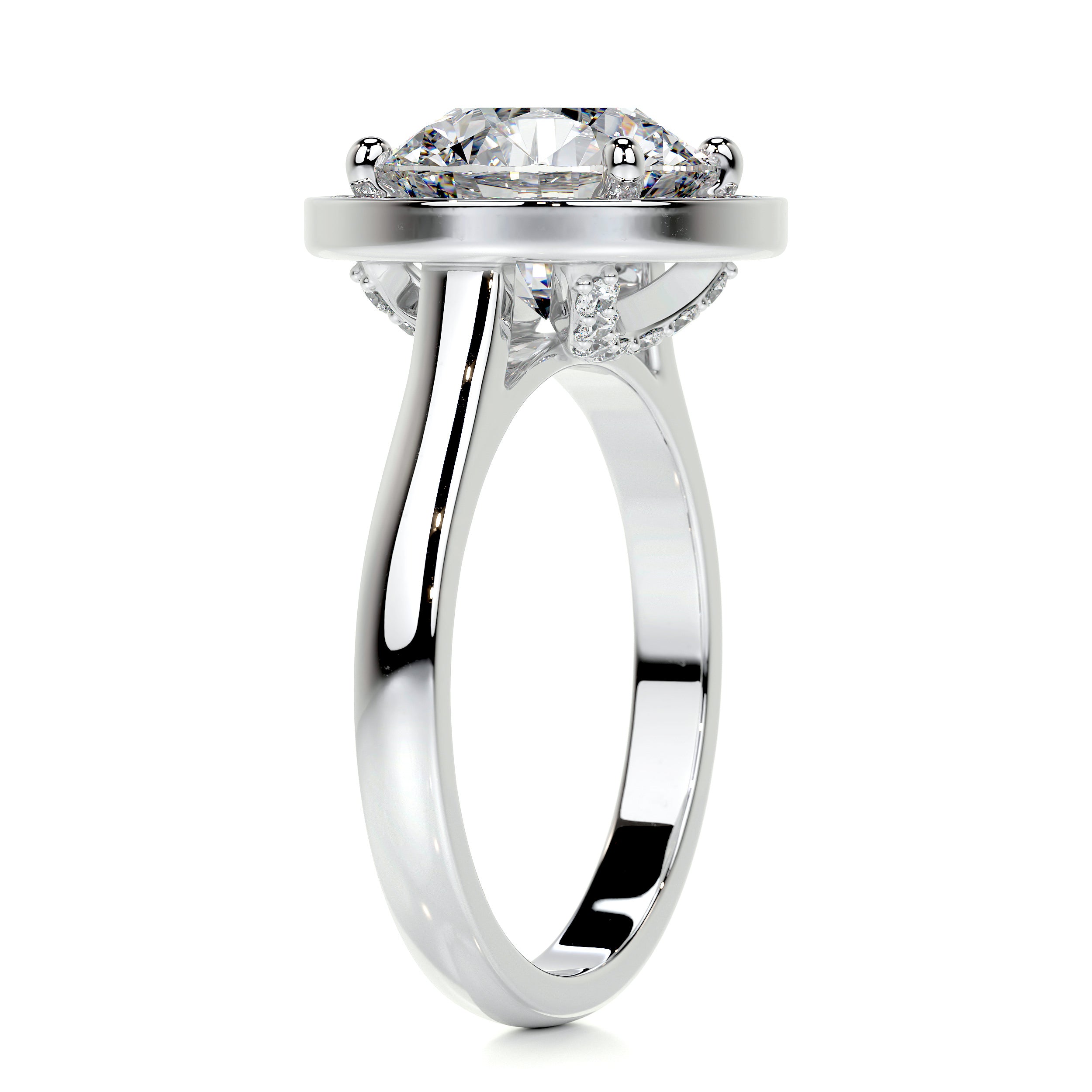 Charlie Diamond Engagement Ring -14K White Gold