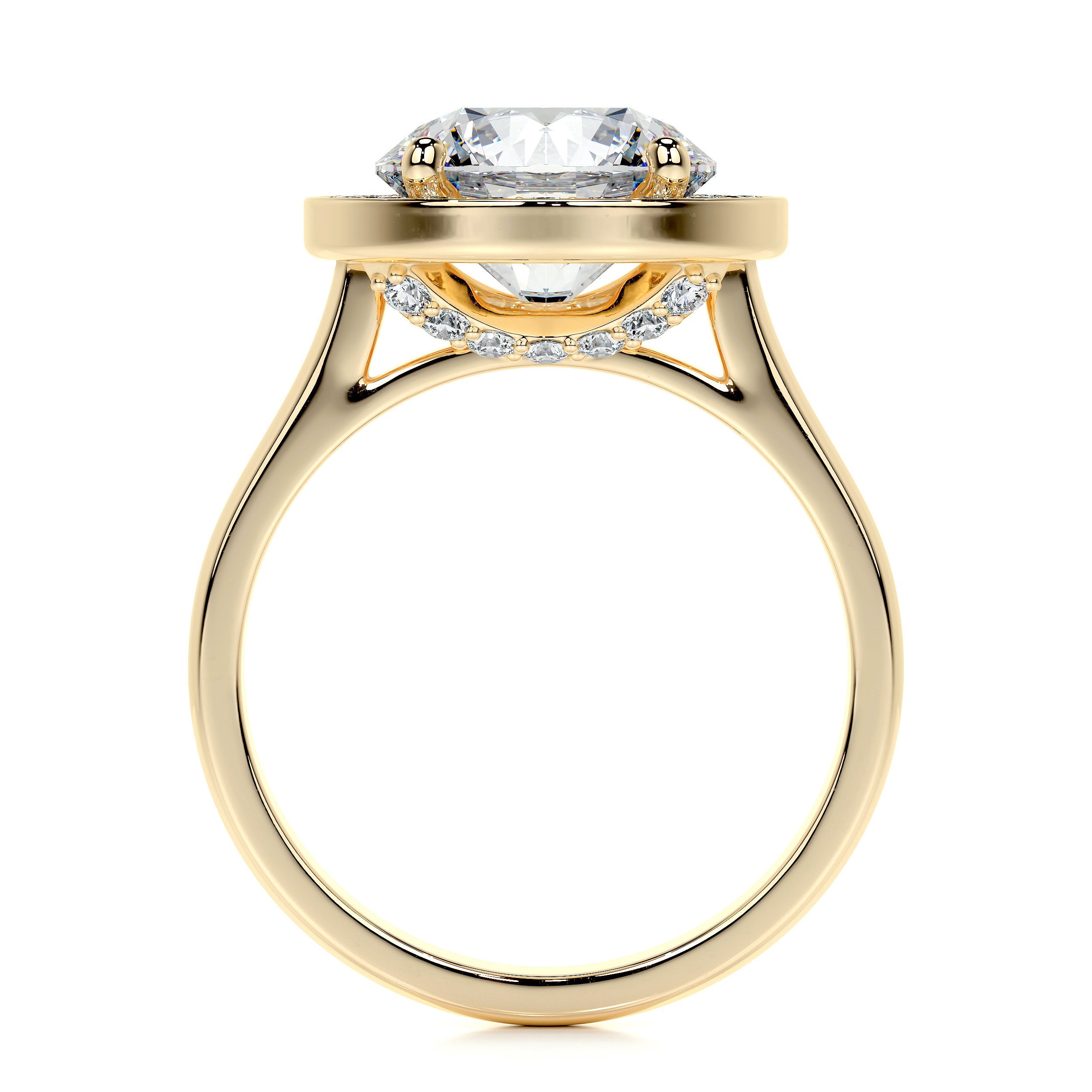 Charlie Lab Grown Diamond Ring   (2.75 Carat) -18K Yellow Gold