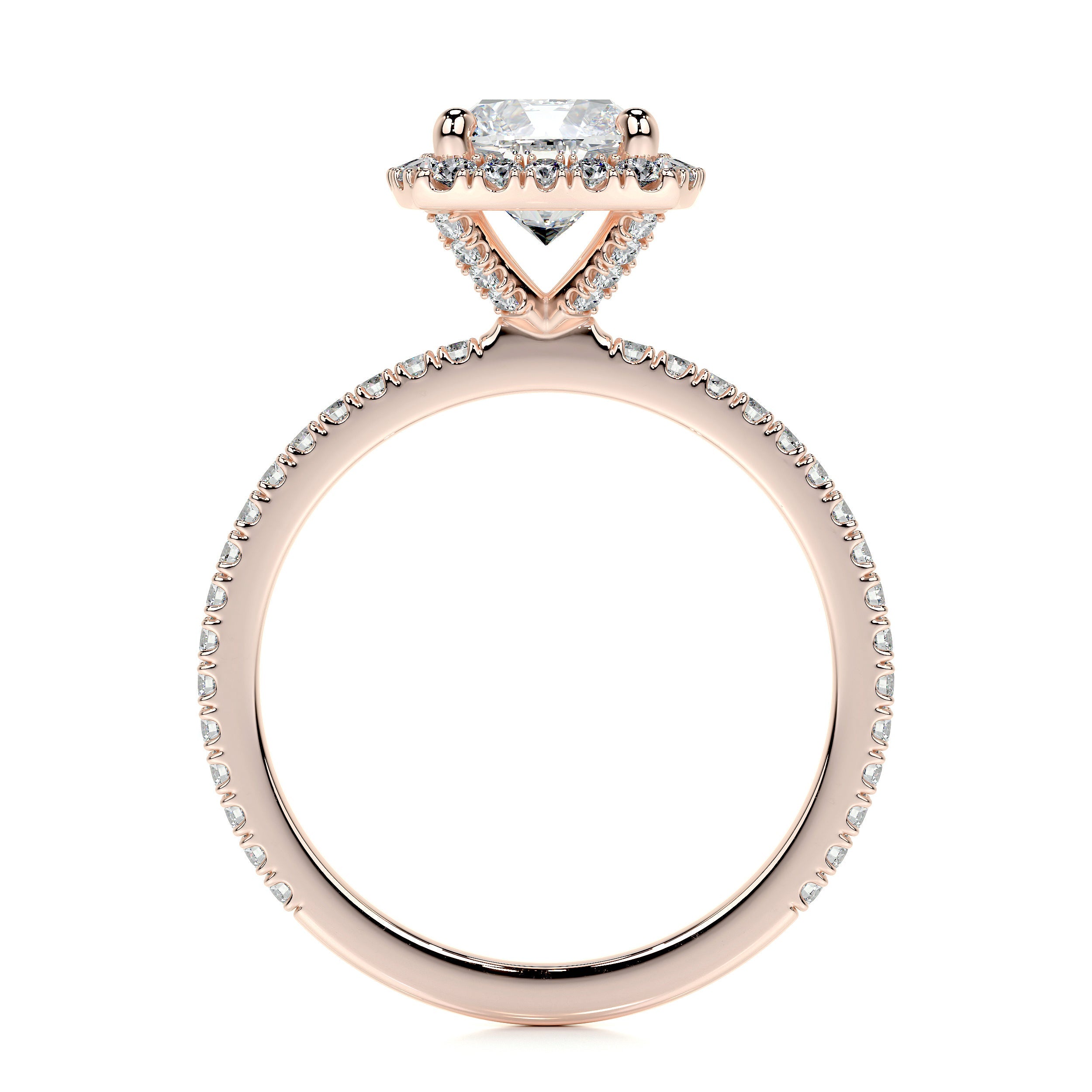 Madison Lab Grown Diamond Ring   (1.5 Carat) -14K Rose Gold
