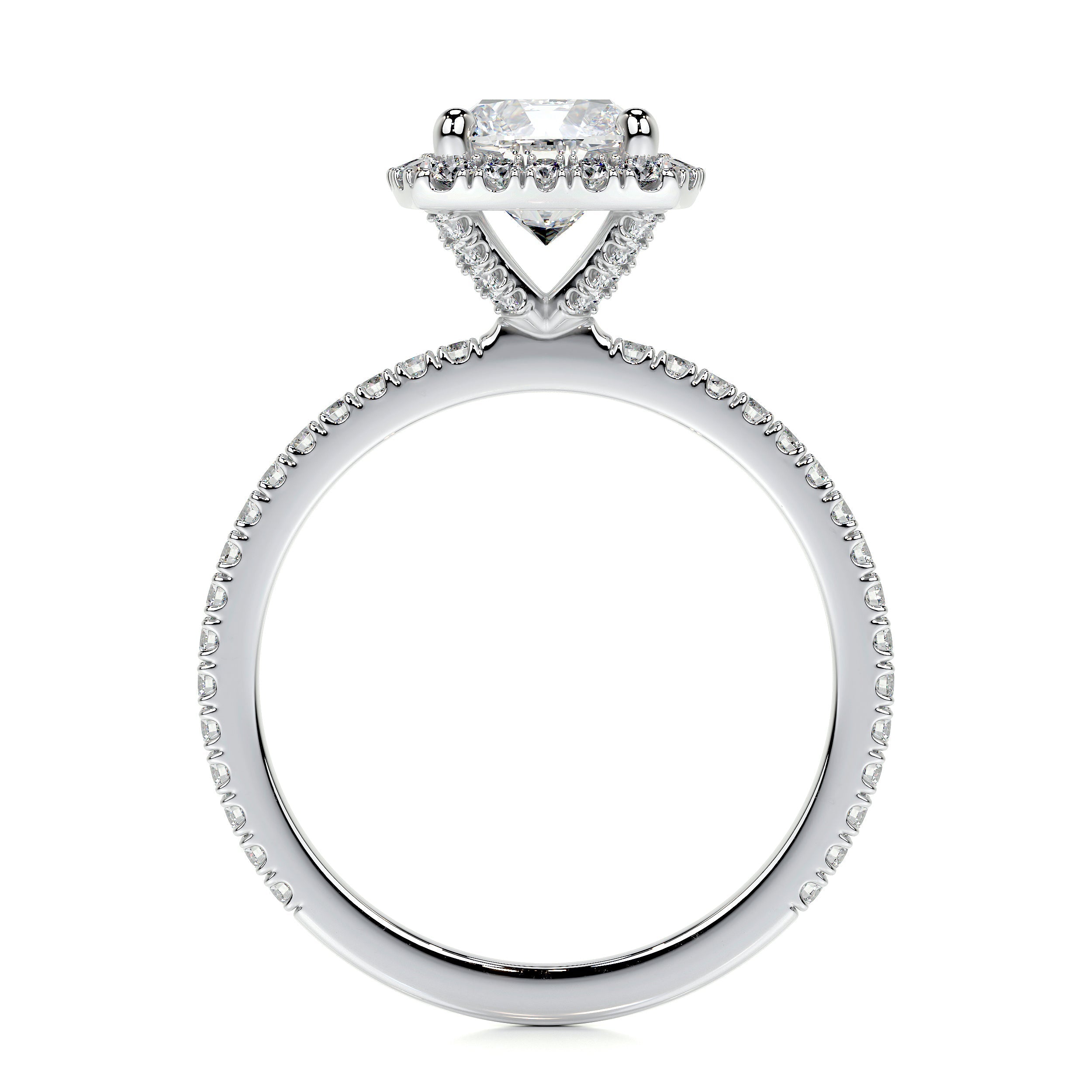 Madison Lab Grown Diamond Ring   (1.5 Carat) -14K White Gold