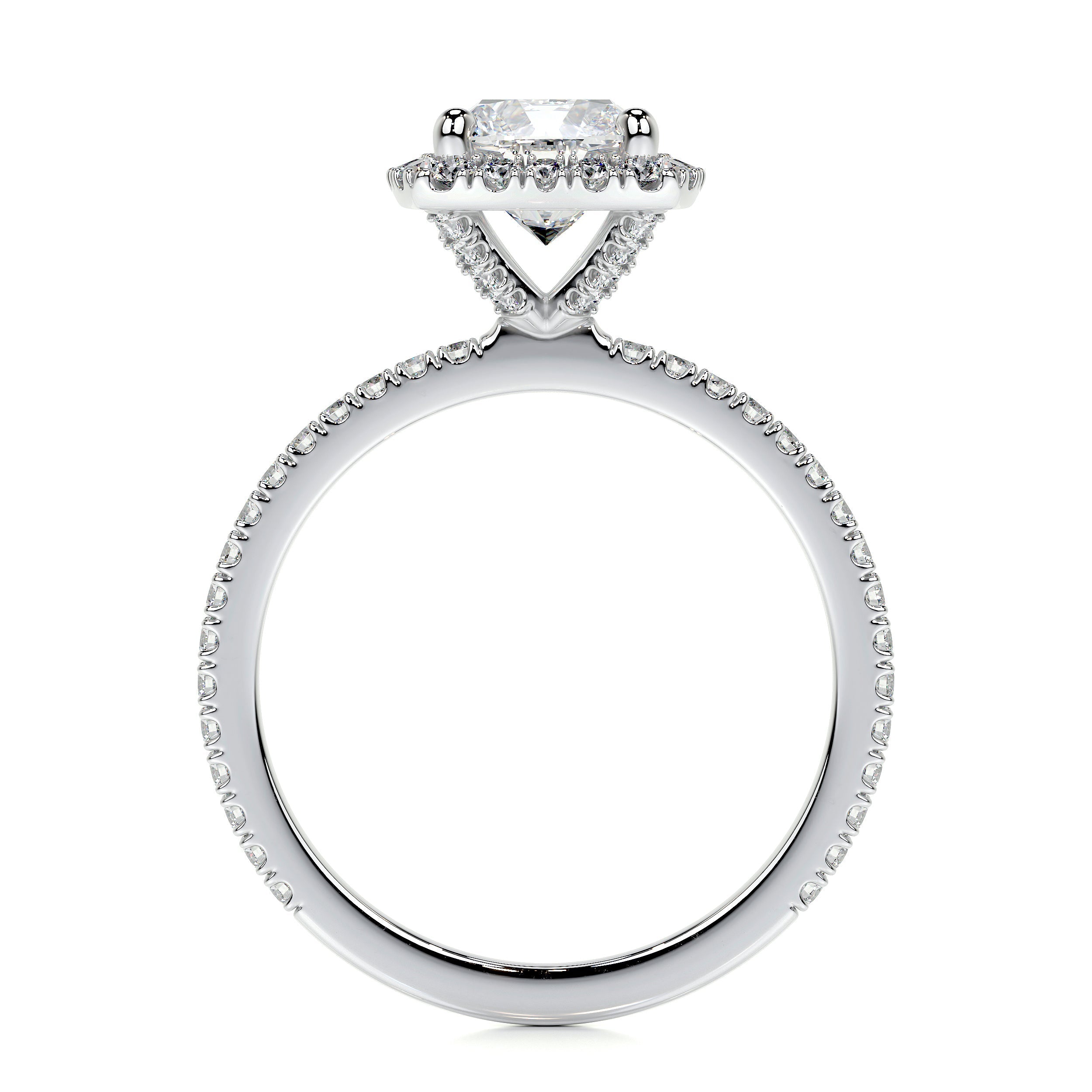 Madison Lab Grown Diamond Ring   (1.5 Carat) -18K White Gold