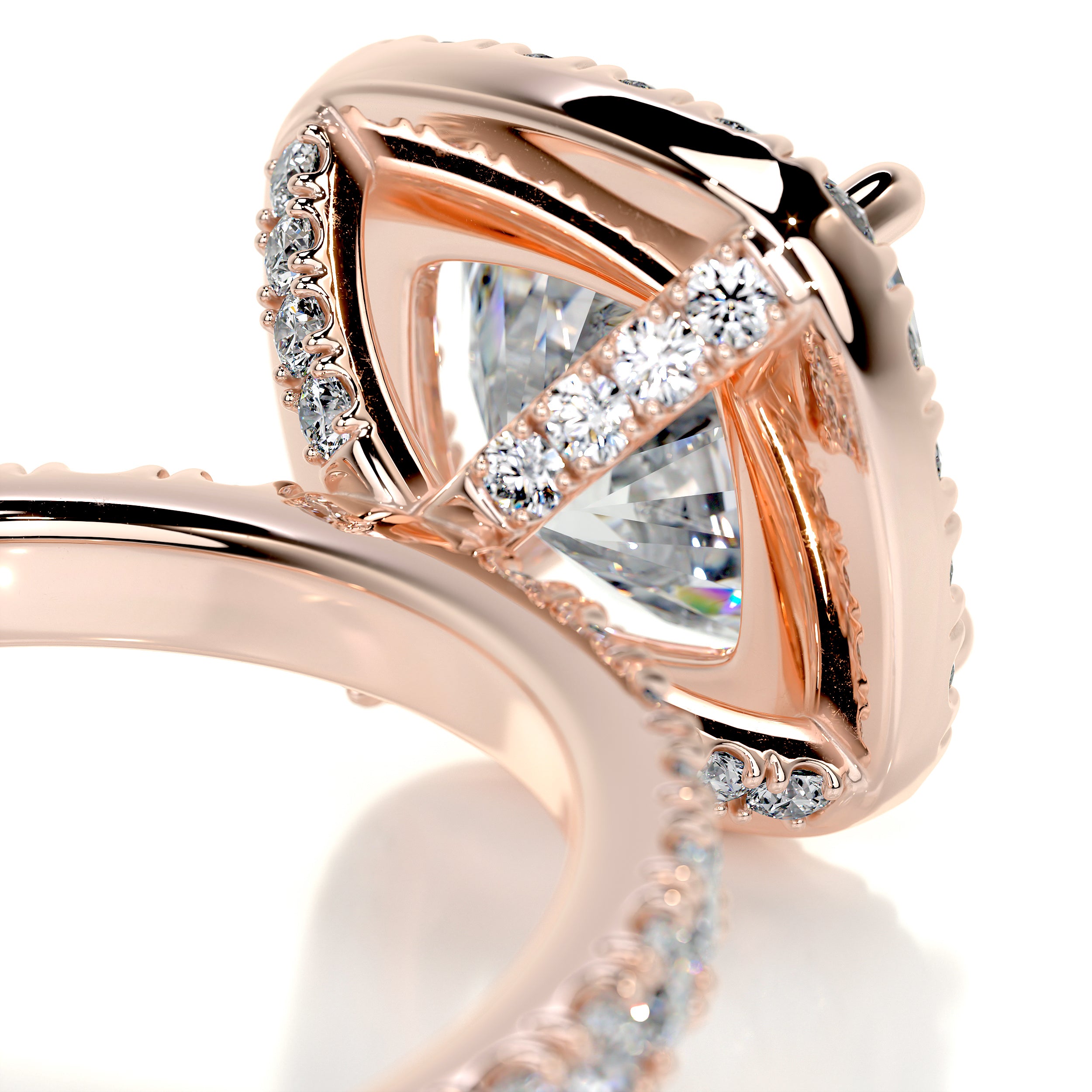 Alice Diamond Engagement Ring -14K Rose Gold