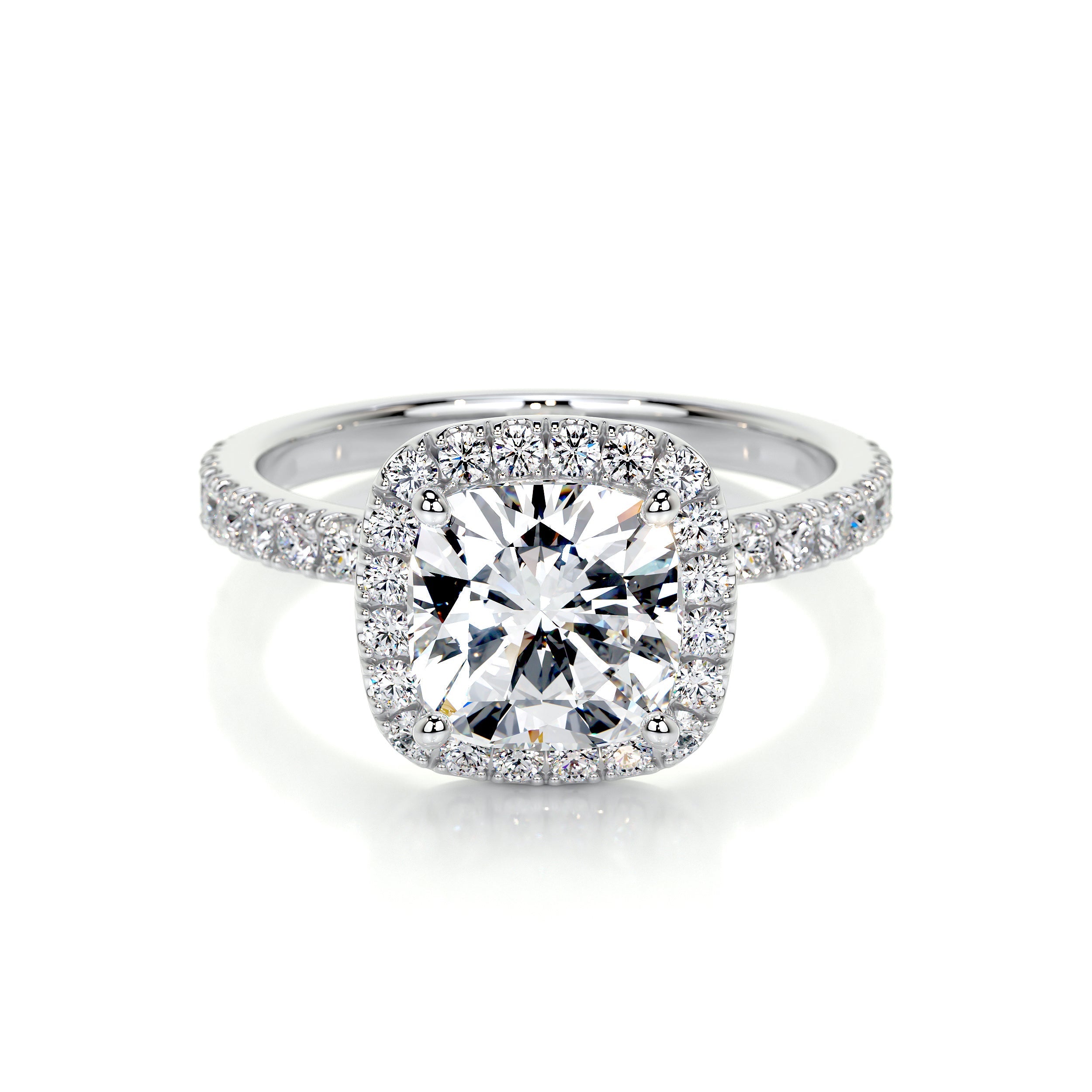 Alice Lab Grown Diamond Ring (3.30 Carat) -14K White Gold