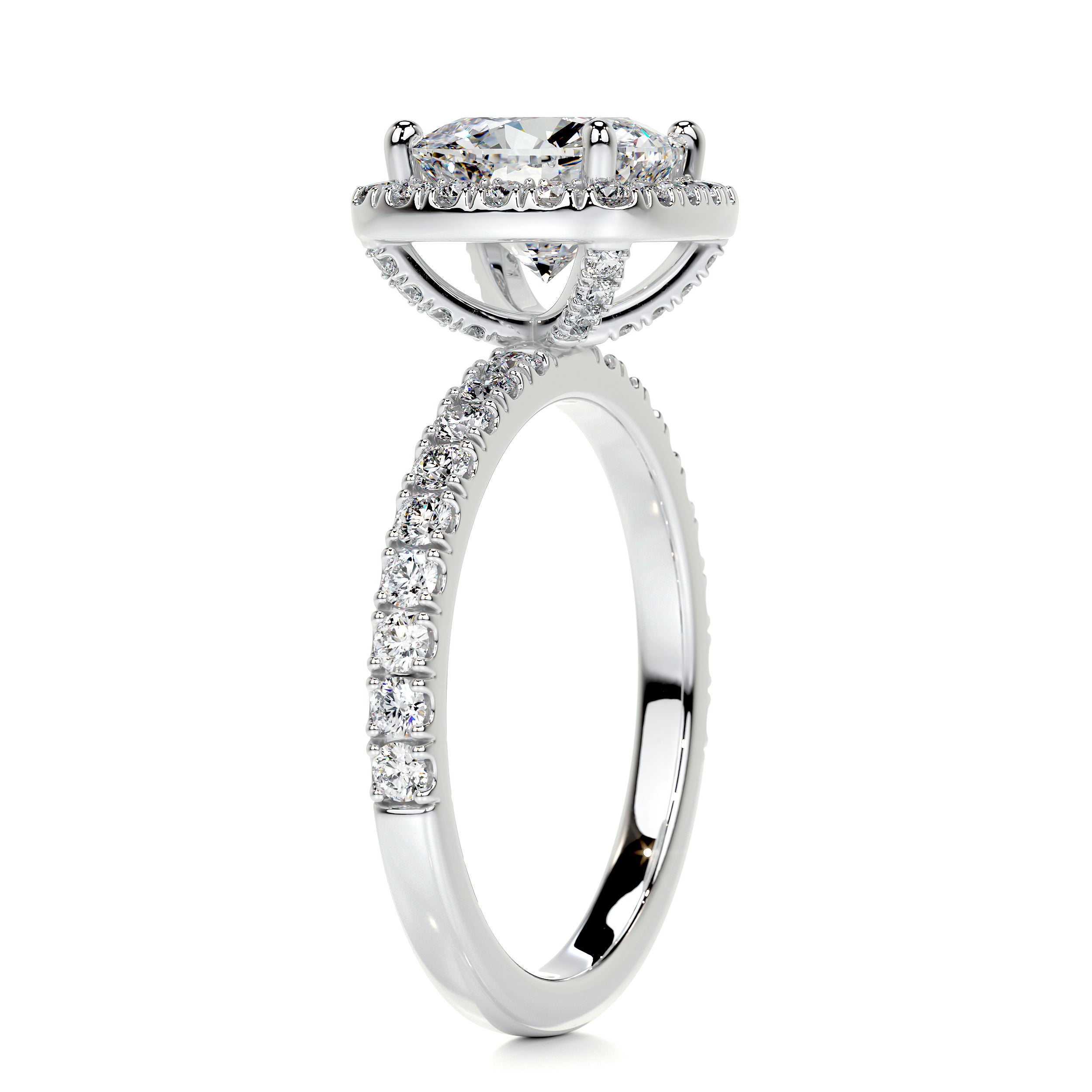 Alice Diamond Engagement Ring -14K White Gold