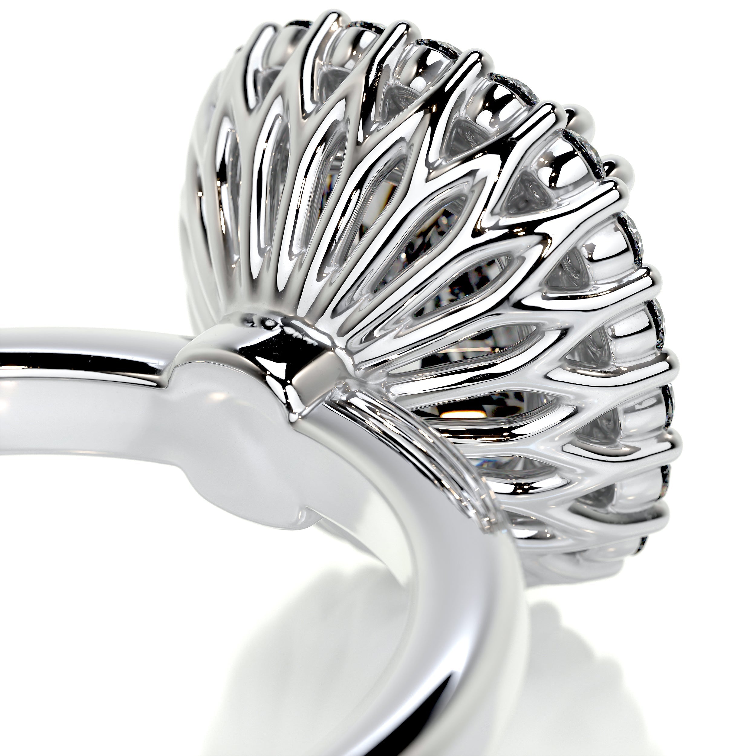 Bailey Diamond Engagement Ring -14K White Gold