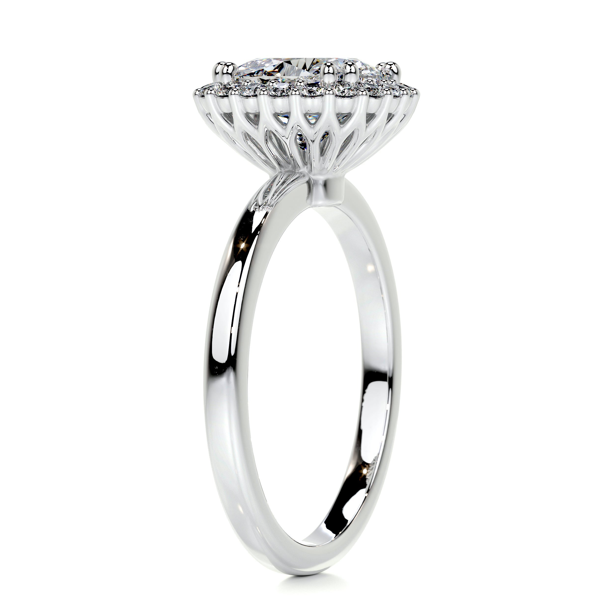 Bailey Diamond Engagement Ring -14K White Gold