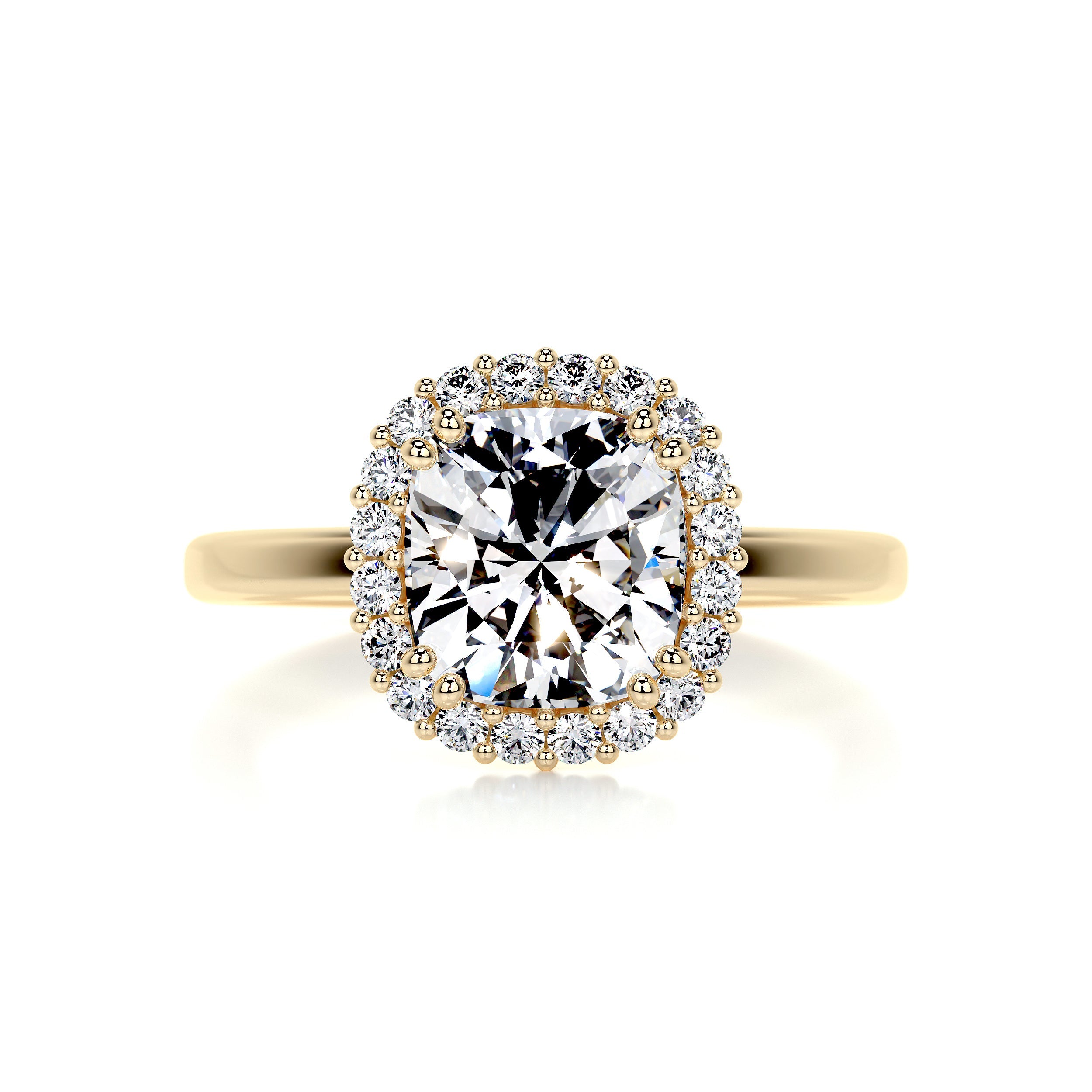 Bailey Diamond Engagement Ring -18K Yellow Gold