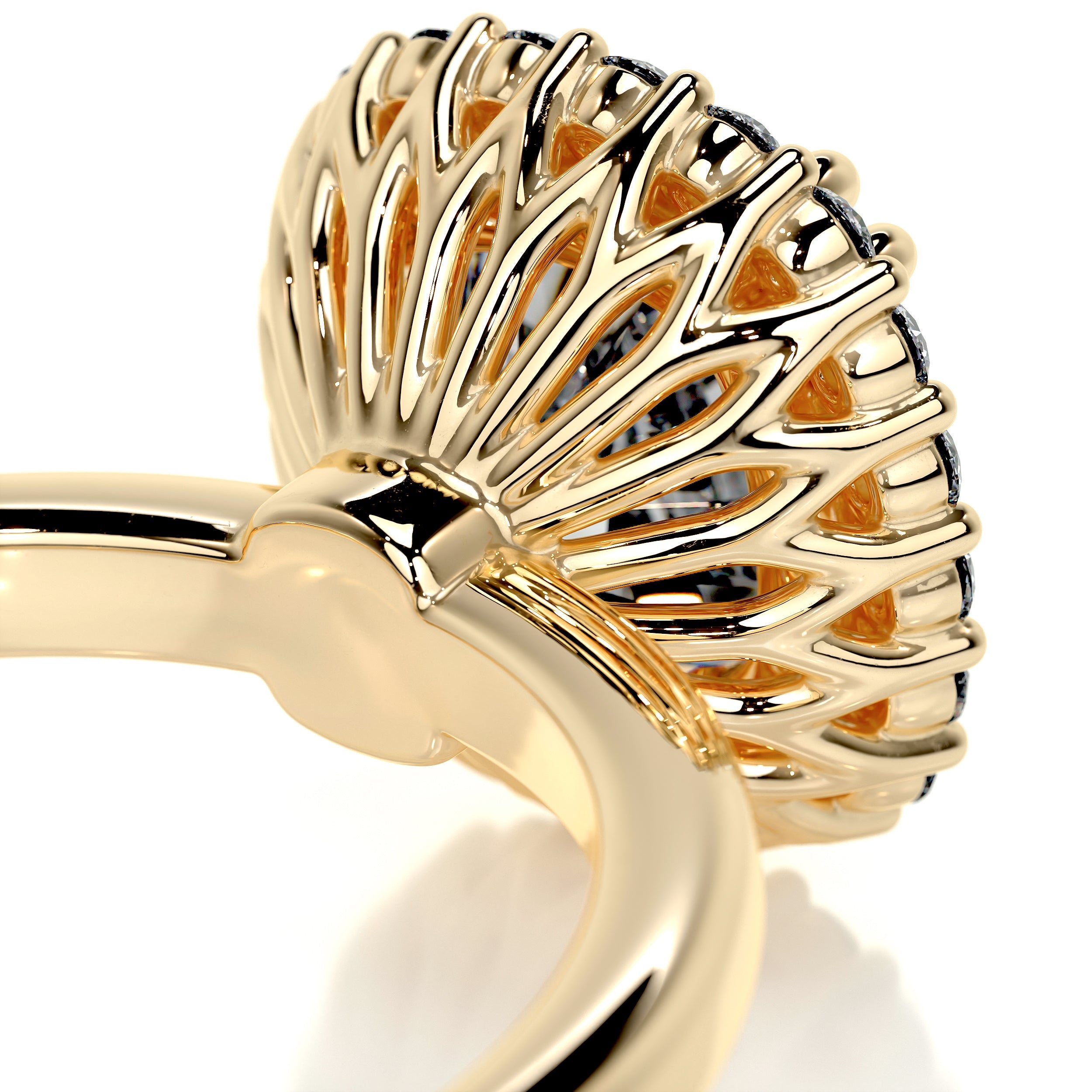 Bailey Diamond Engagement Ring -18K Yellow Gold