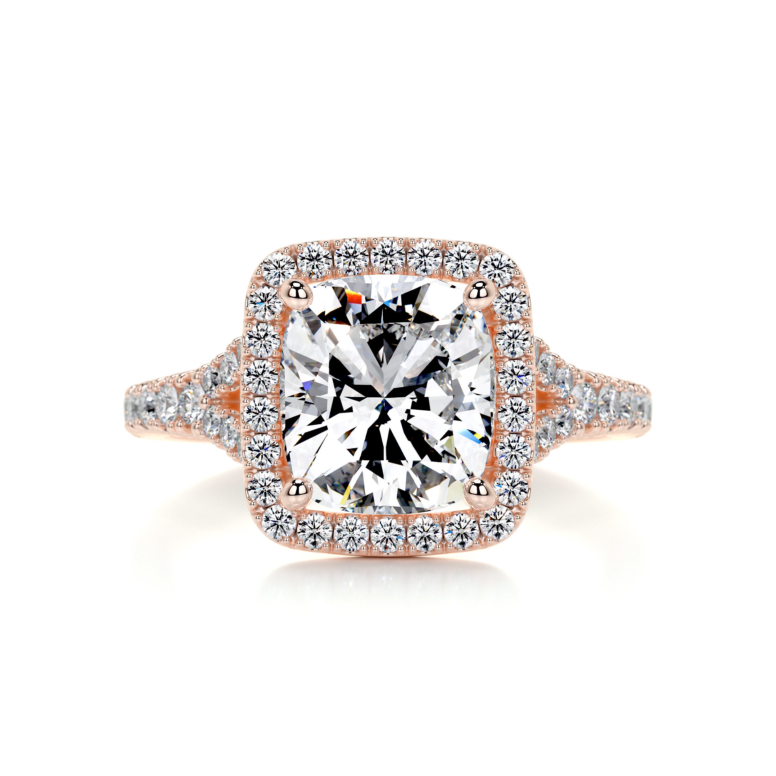 Luciana Diamond Engagement Ring -14K Rose Gold