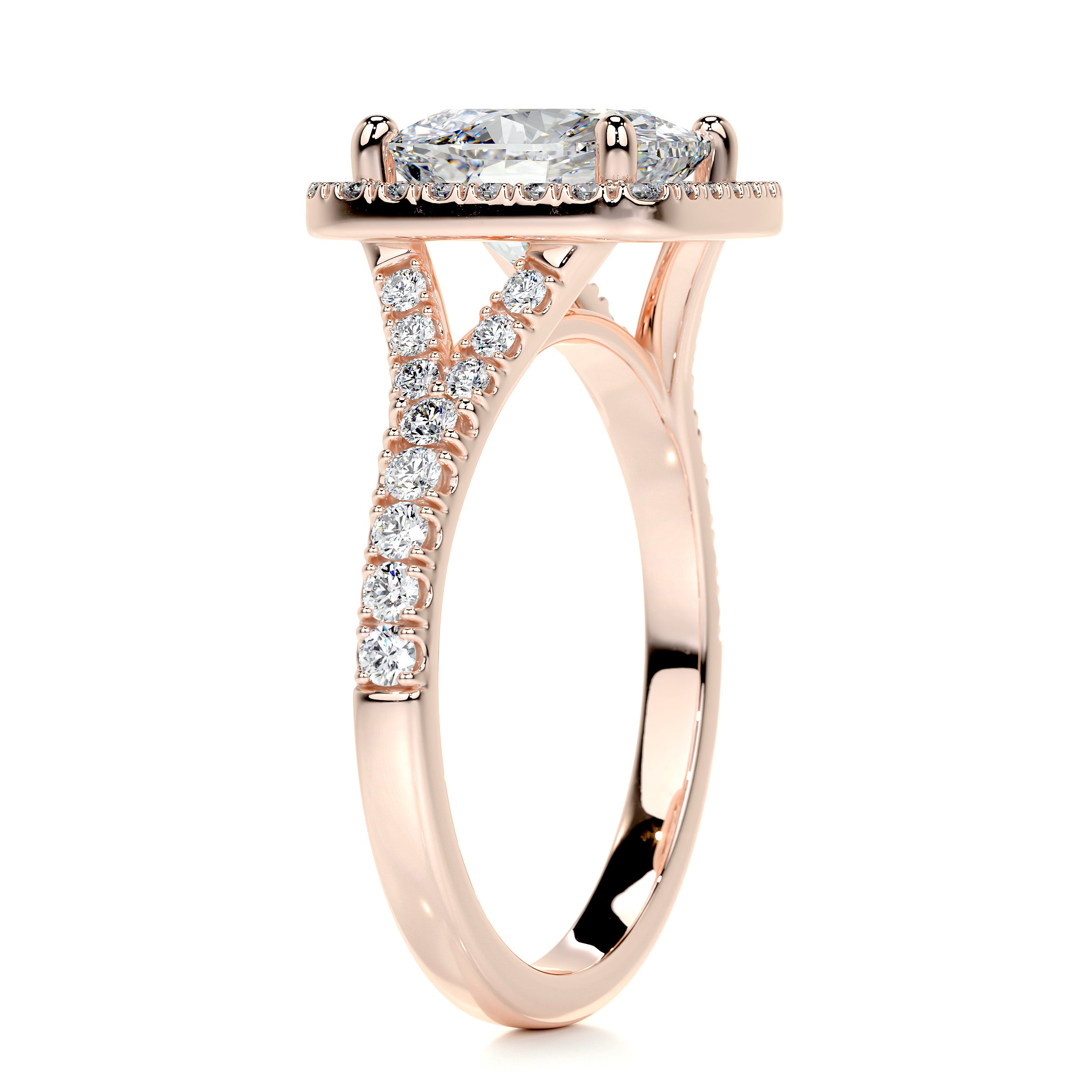 Luciana Diamond Engagement Ring -14K Rose Gold