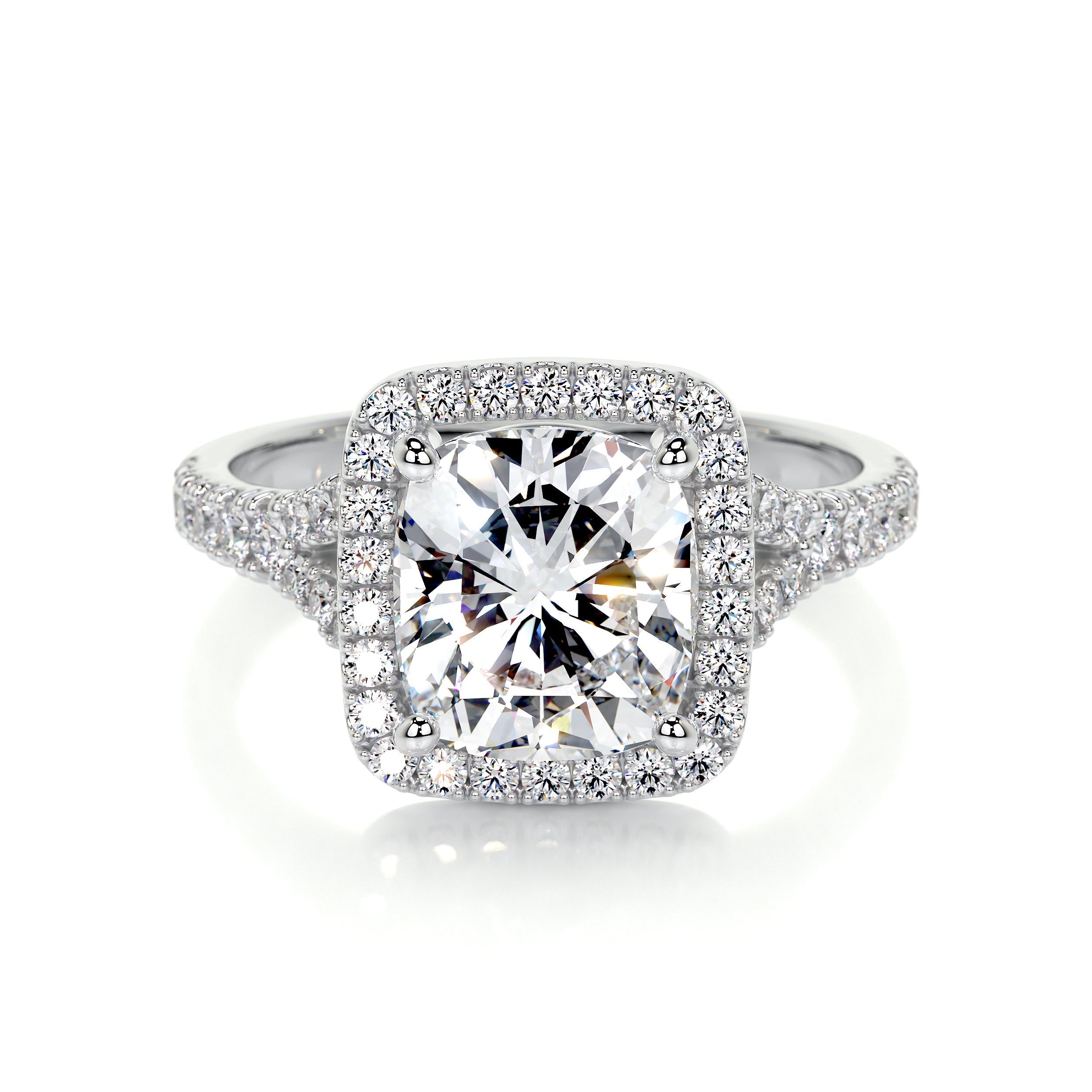 Luciana Lab Grown Diamond Ring (3 Carat) -14K White Gold