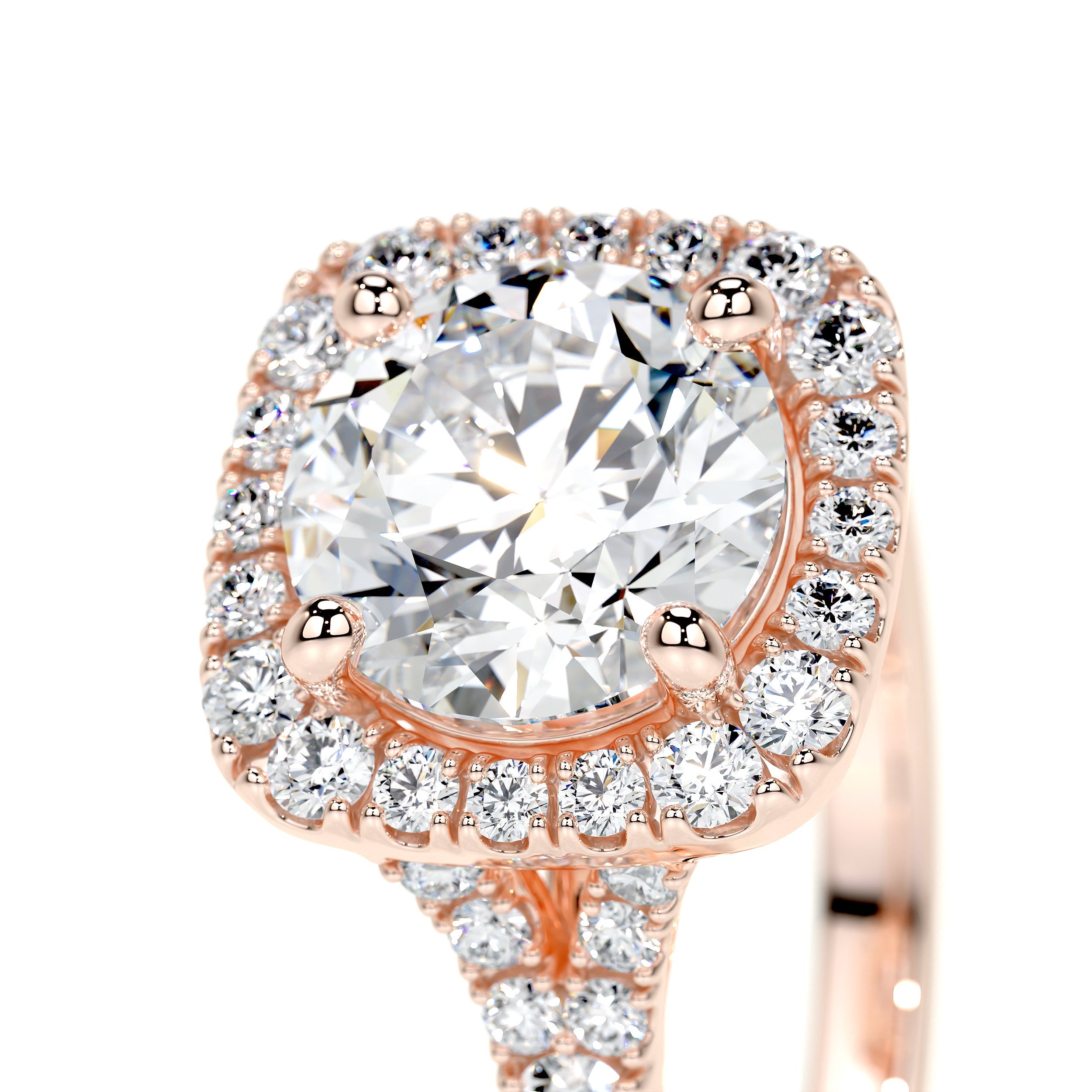 Addison Lab Grown Diamond Ring   (2 Carat) -14K Rose Gold