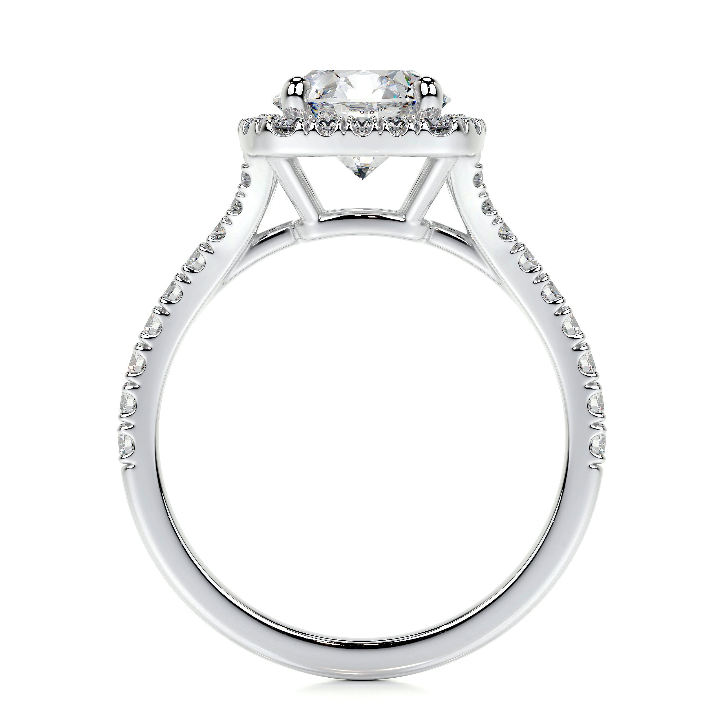 Addison Lab Grown Diamond Ring   (2 Carat) -18K White Gold