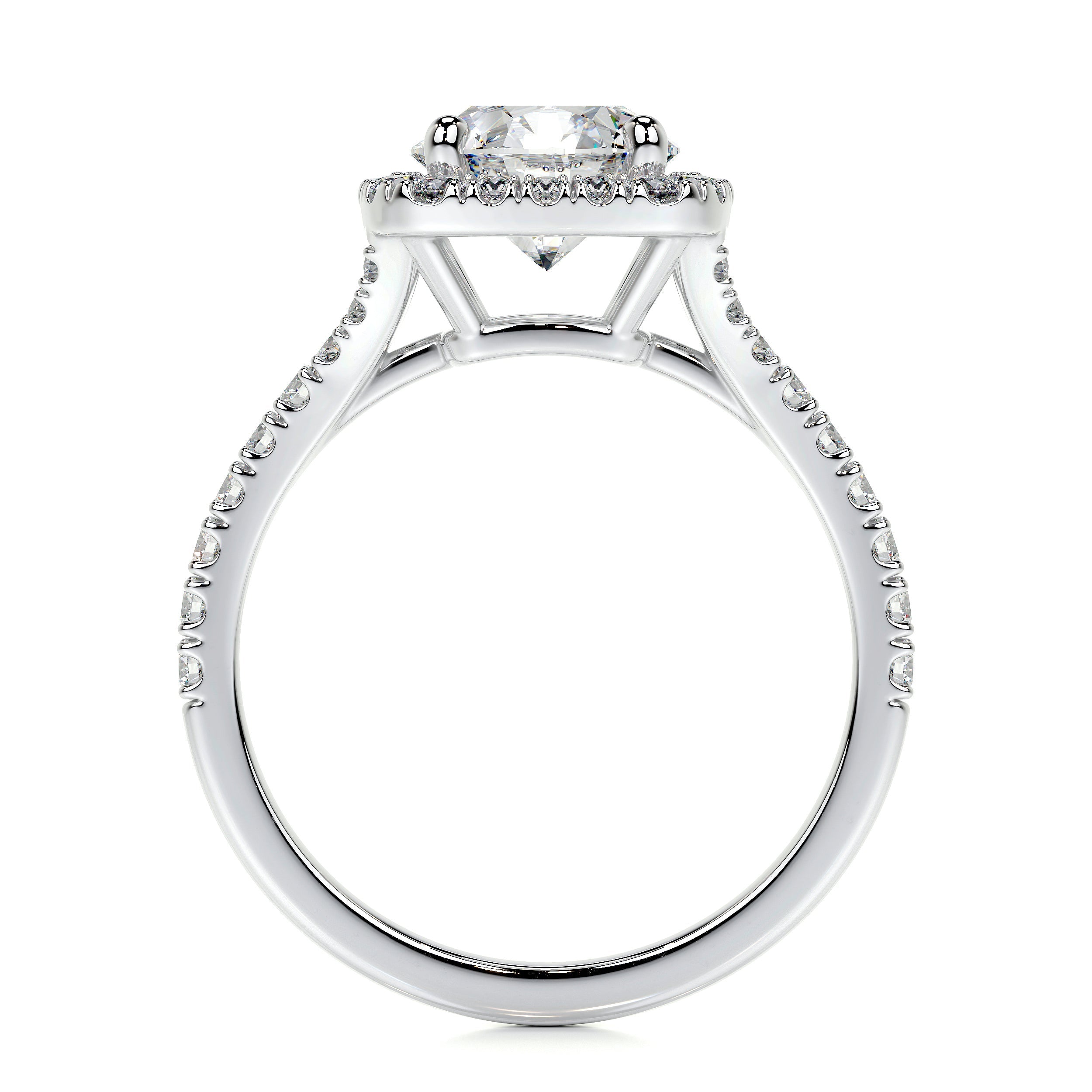 Addison Lab Grown Diamond Ring   (2 Carat) -14K White Gold