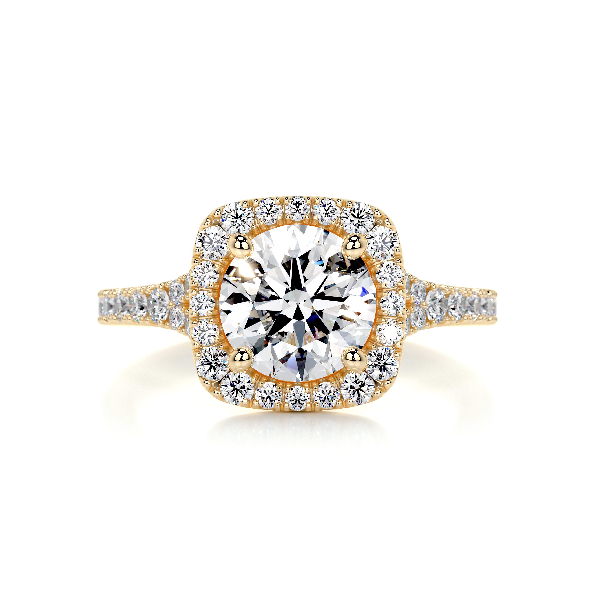 Addison Diamond Engagement Ring -18K Yellow Gold