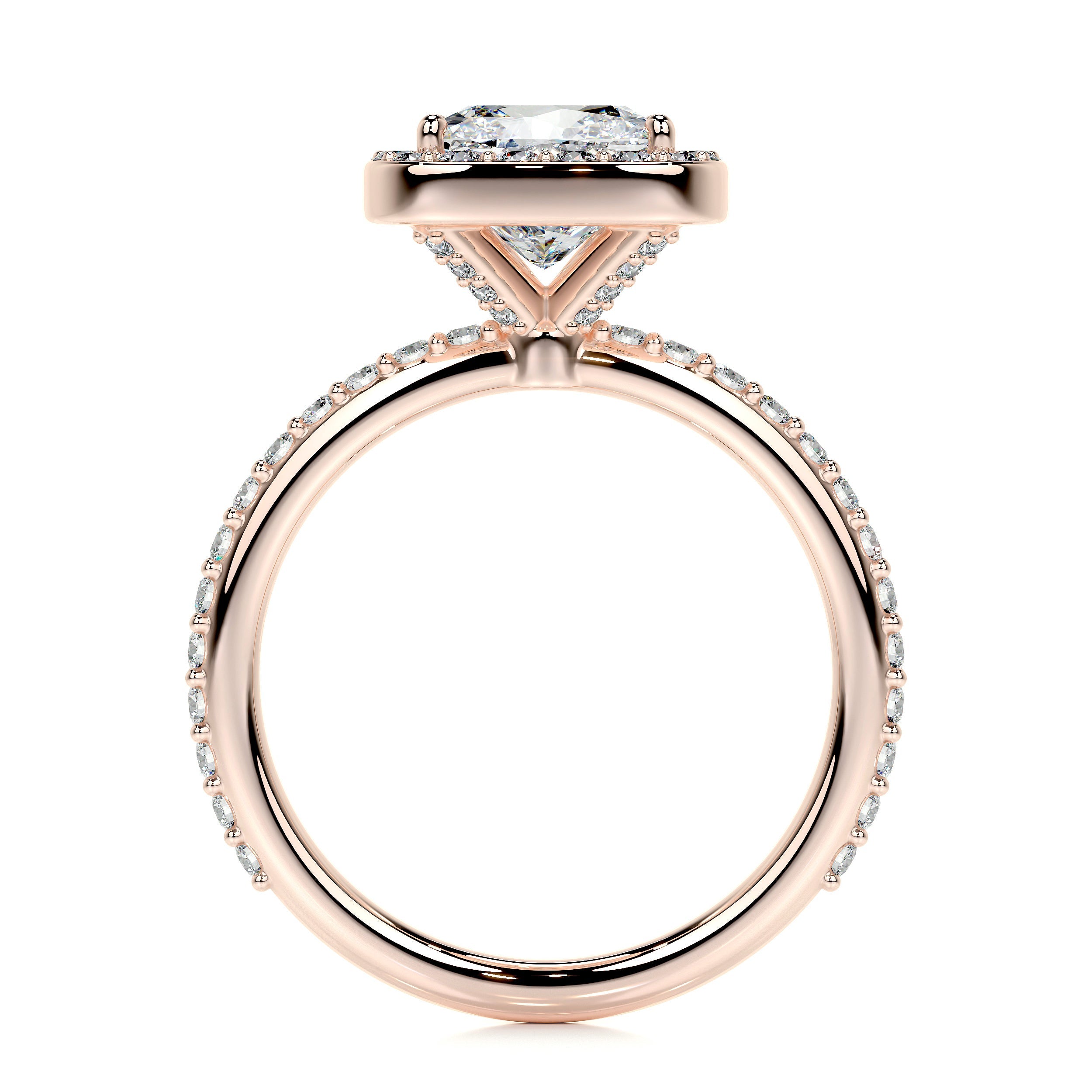 Paula Lab Grown Diamond Ring (2.70 Carat) -14K Rose Gold