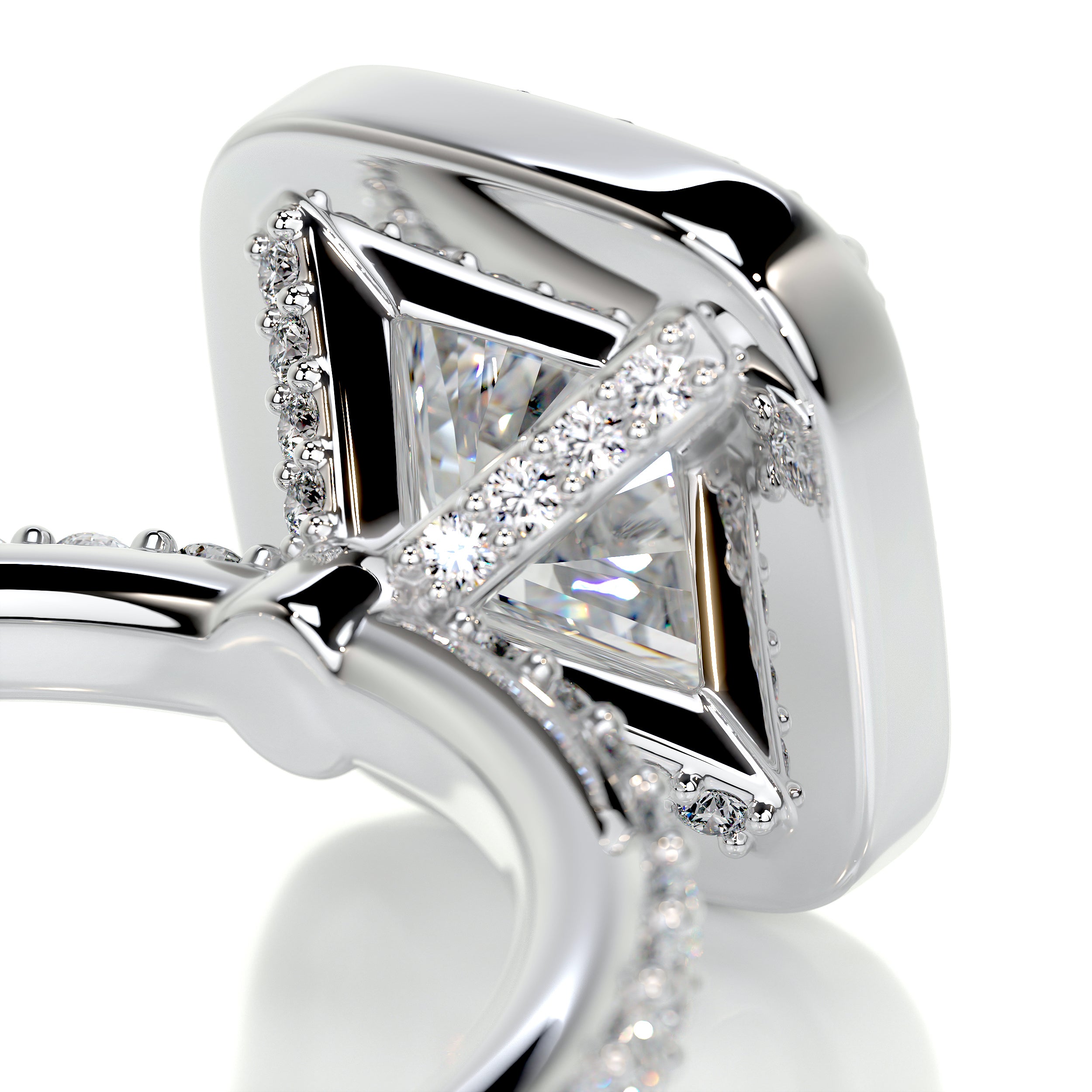Paula Diamond Engagement Ring -18K White Gold