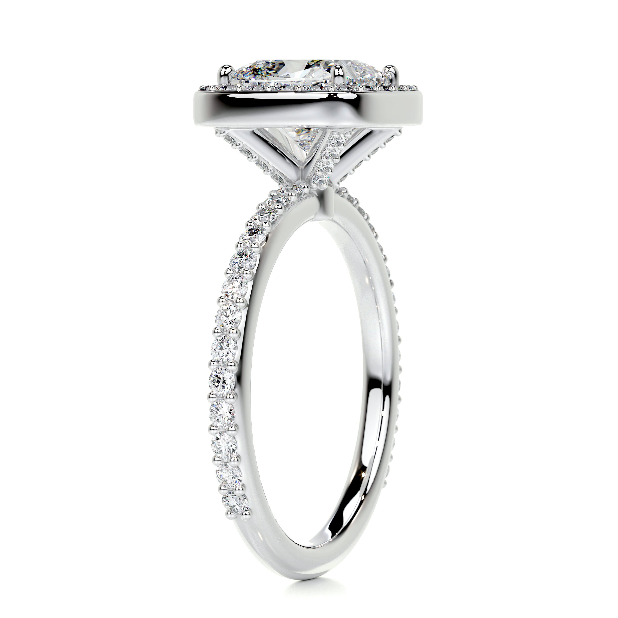 Paula Diamond Engagement Ring -14K White Gold