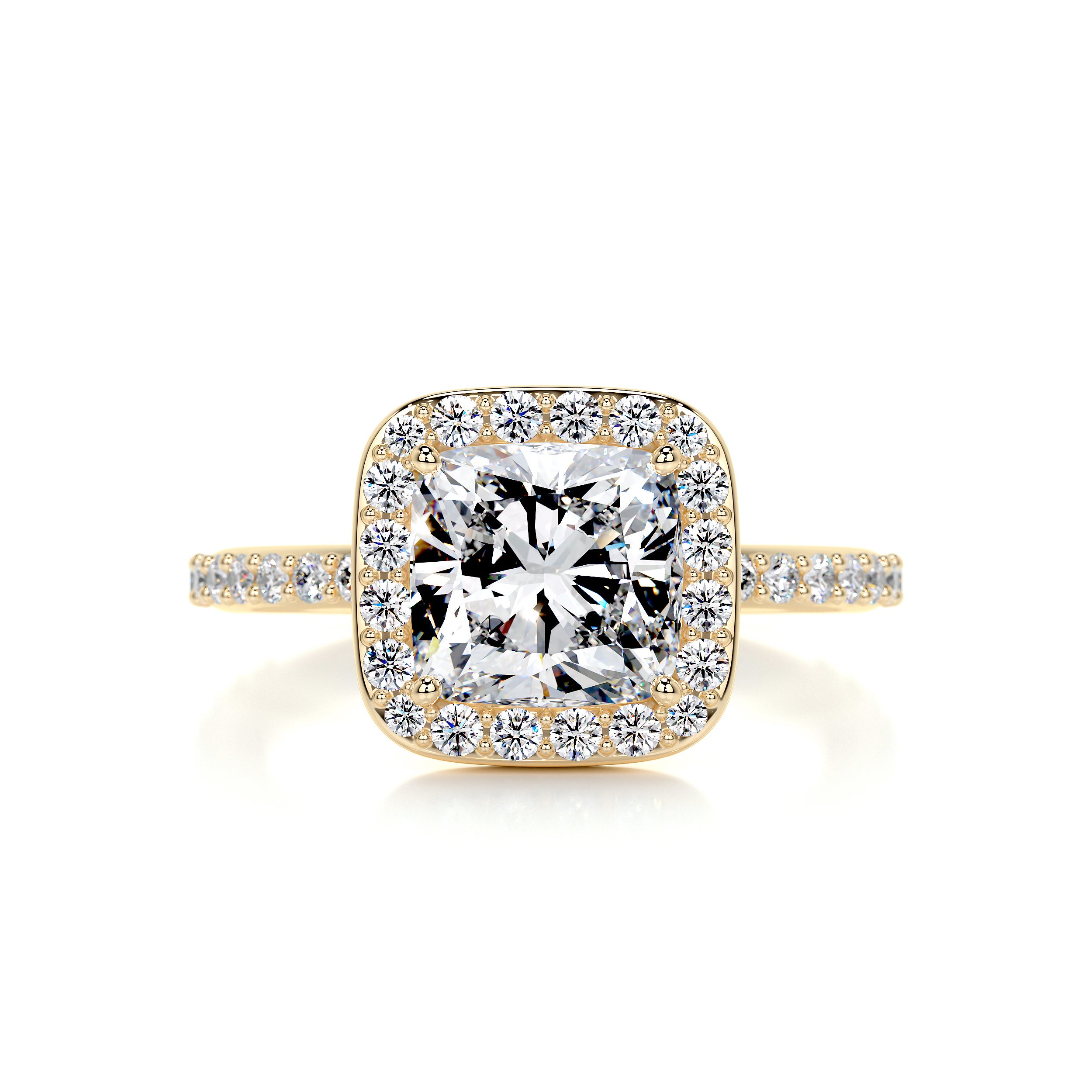 Paula Diamond Engagement Ring -18K Yellow Gold