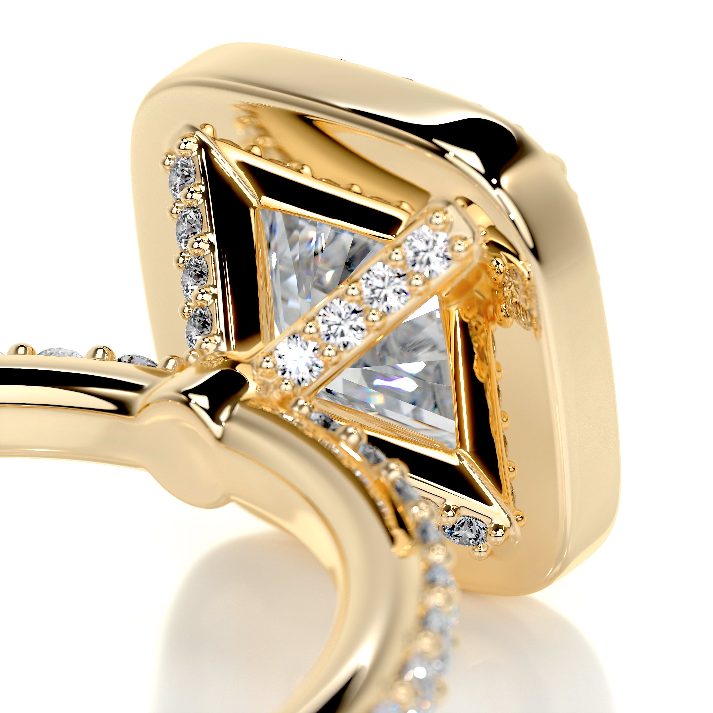 Paula Diamond Engagement Ring -18K Yellow Gold