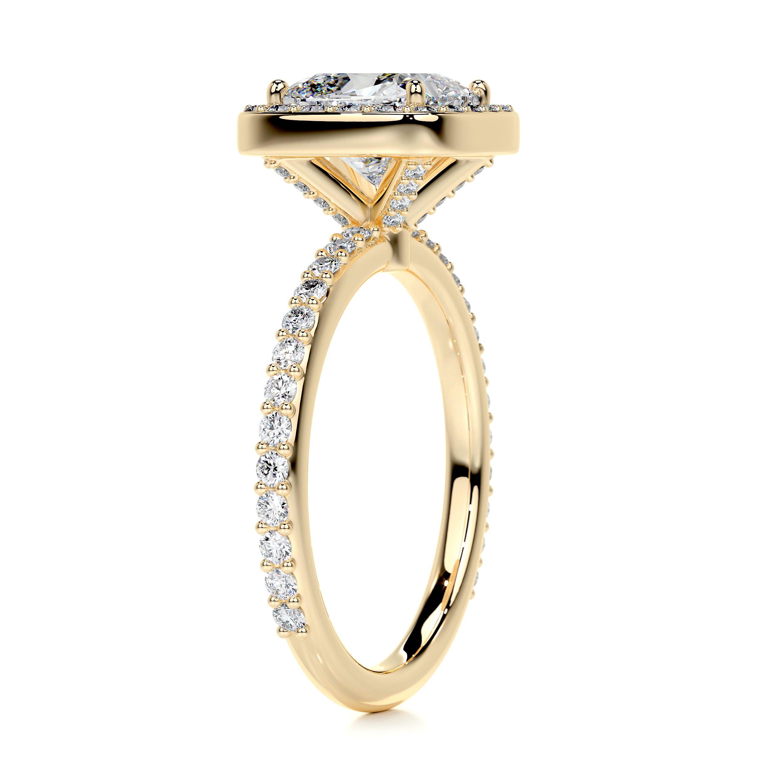 Paula Diamond Engagement Ring -18K Yellow Gold