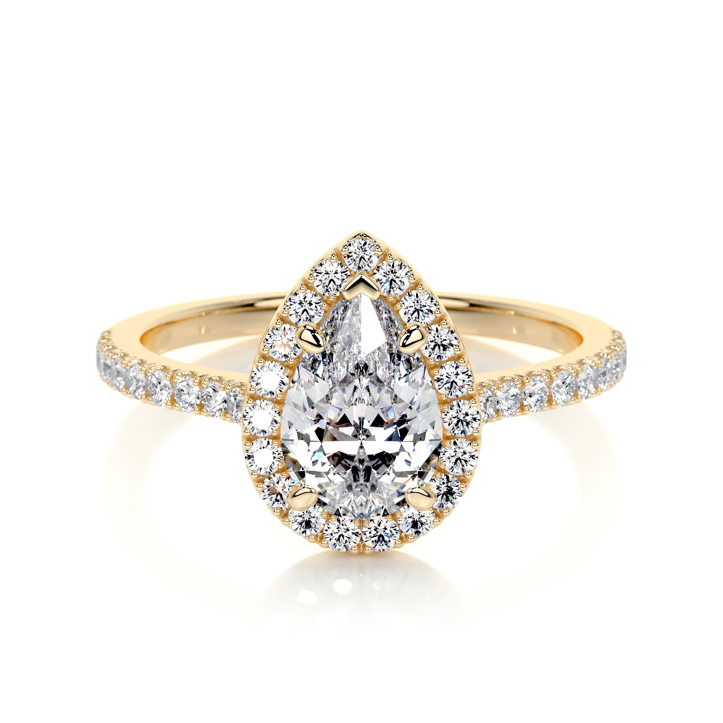 Sophia Lab Grown Diamond Ring -18K Yellow Gold