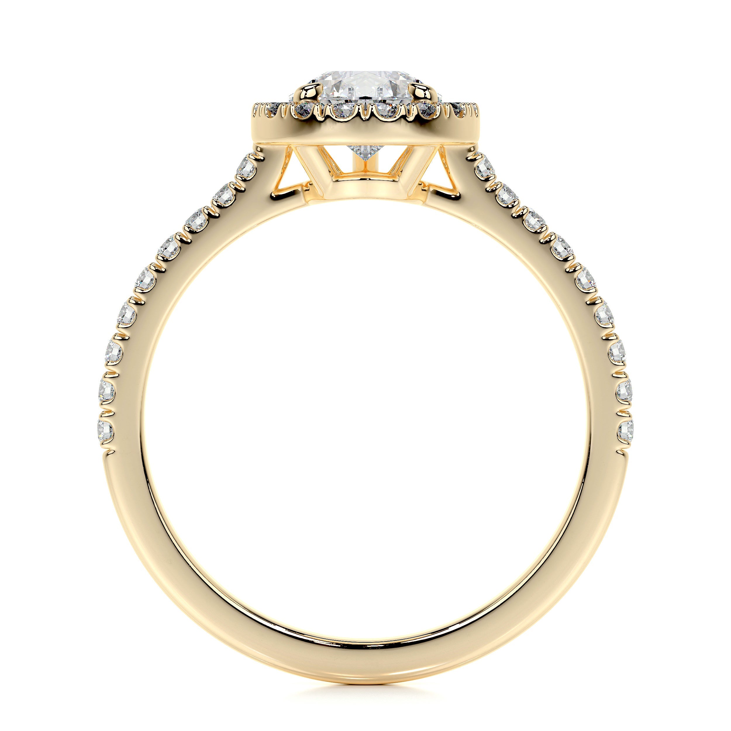 Sophia Lab Grown Diamond Ring -18K Yellow Gold