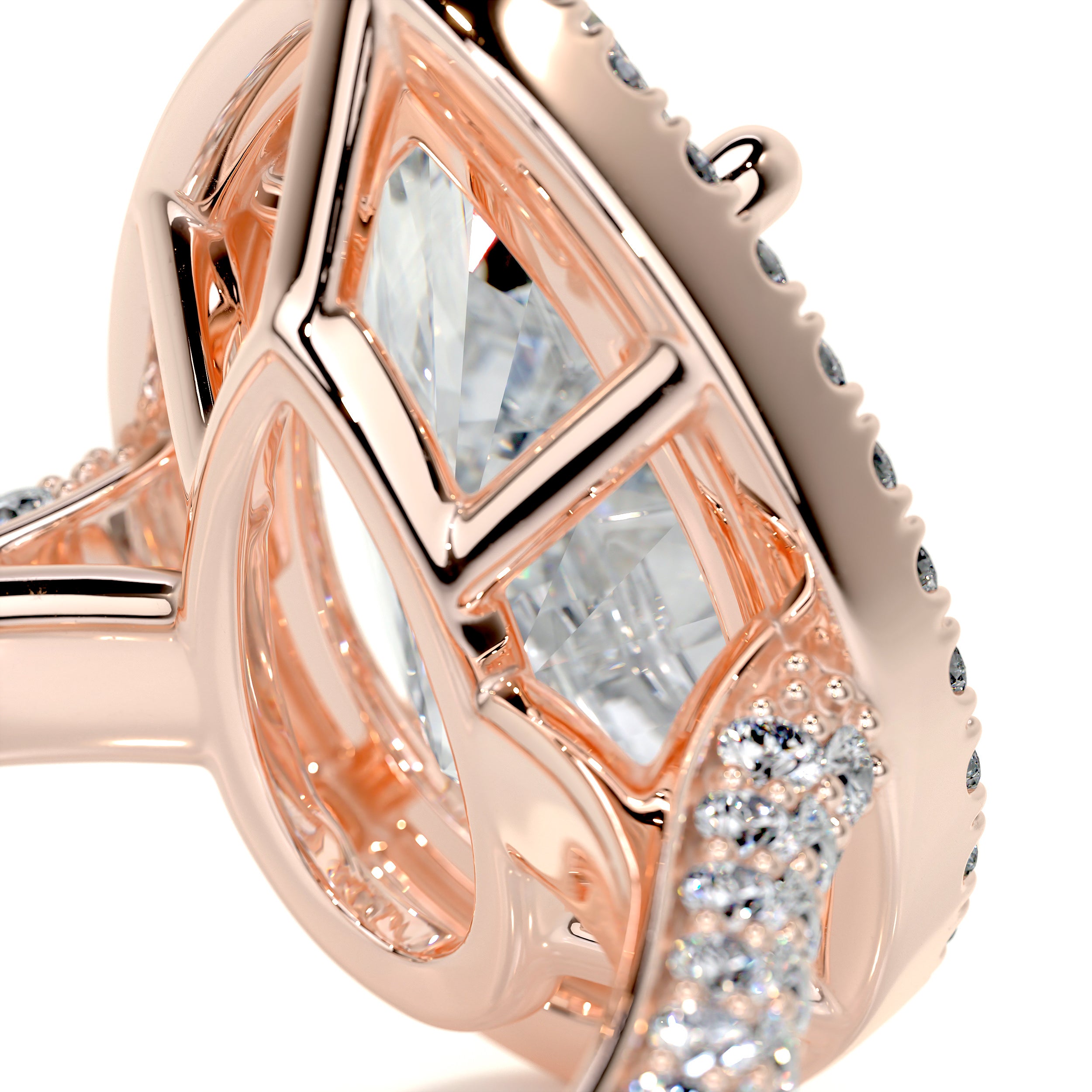 Margarita Diamond Engagement Ring -14K Rose Gold