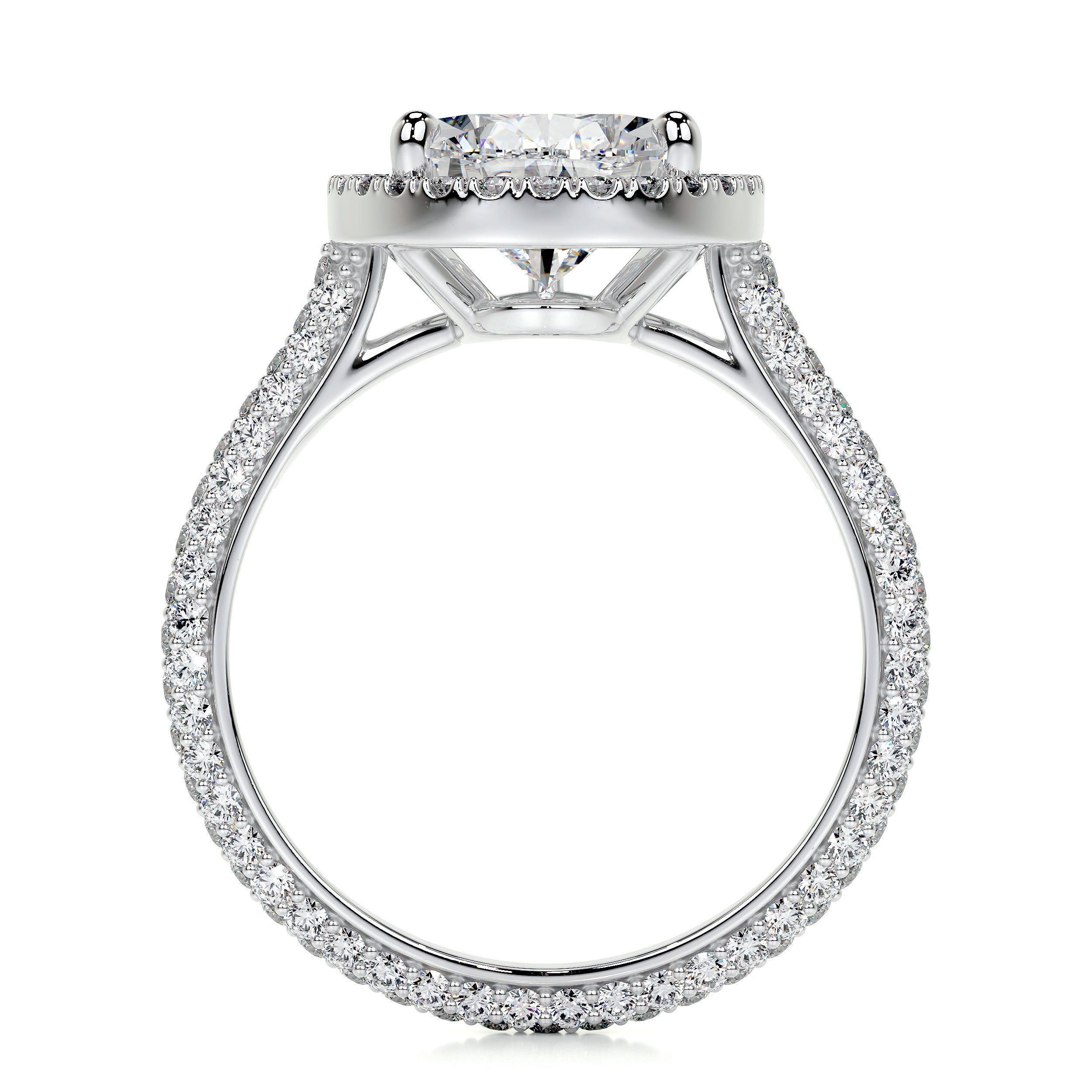 Margarita Lab Grown Diamond Ring   (3.5 Carat) -Platinum
