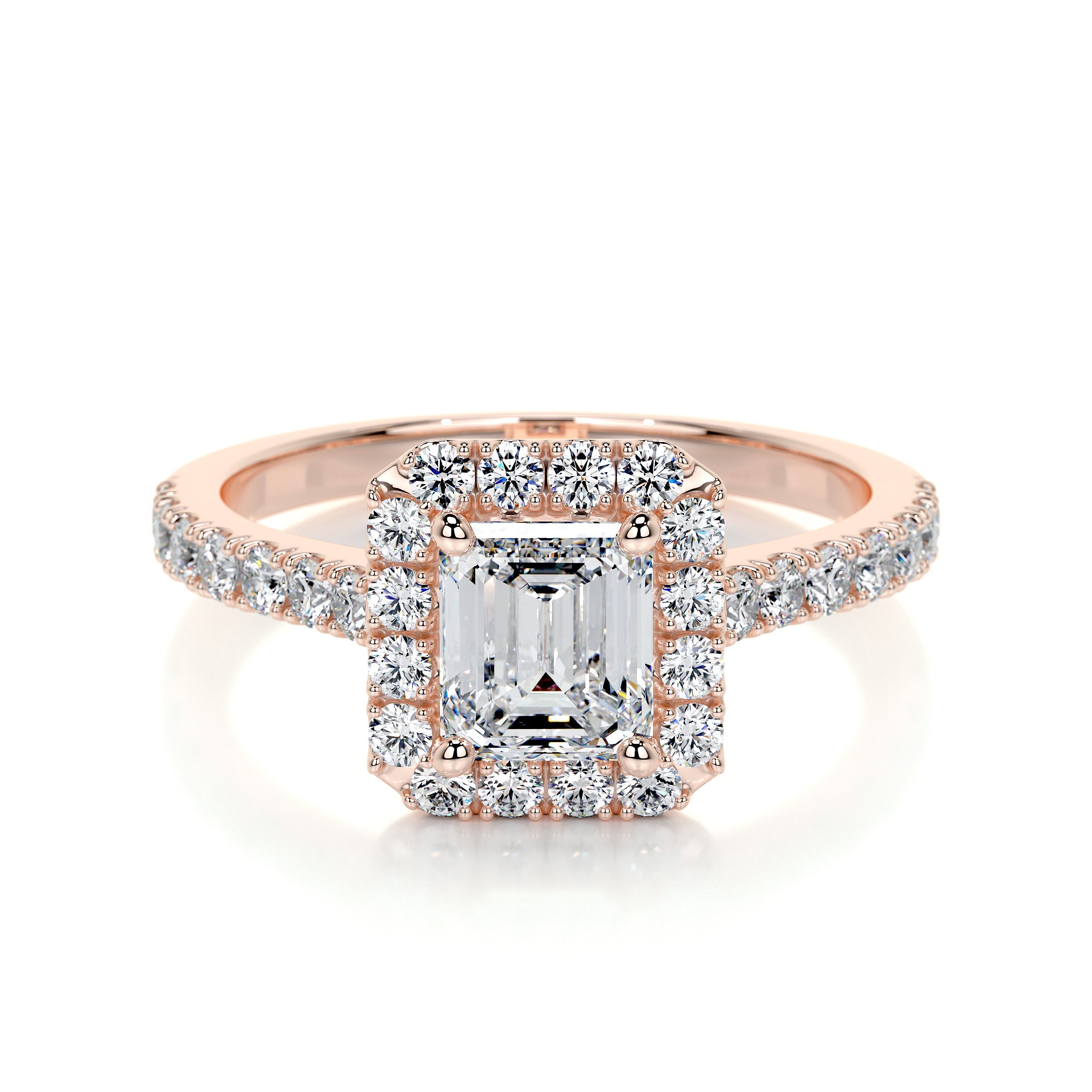 Zoey Lab Grown Diamond Ring -14K Rose Gold