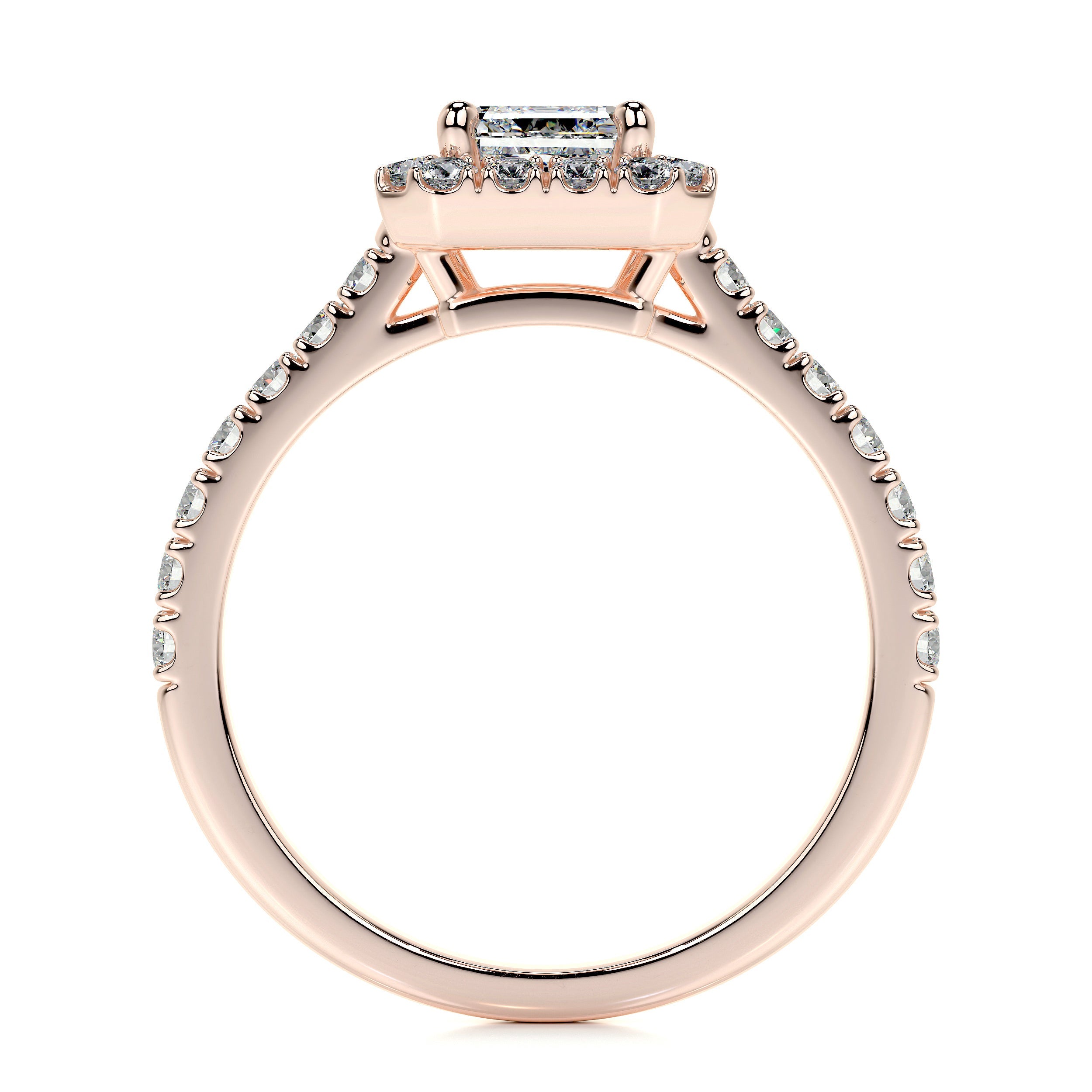 Zoey Lab Grown Diamond Ring -14K Rose Gold