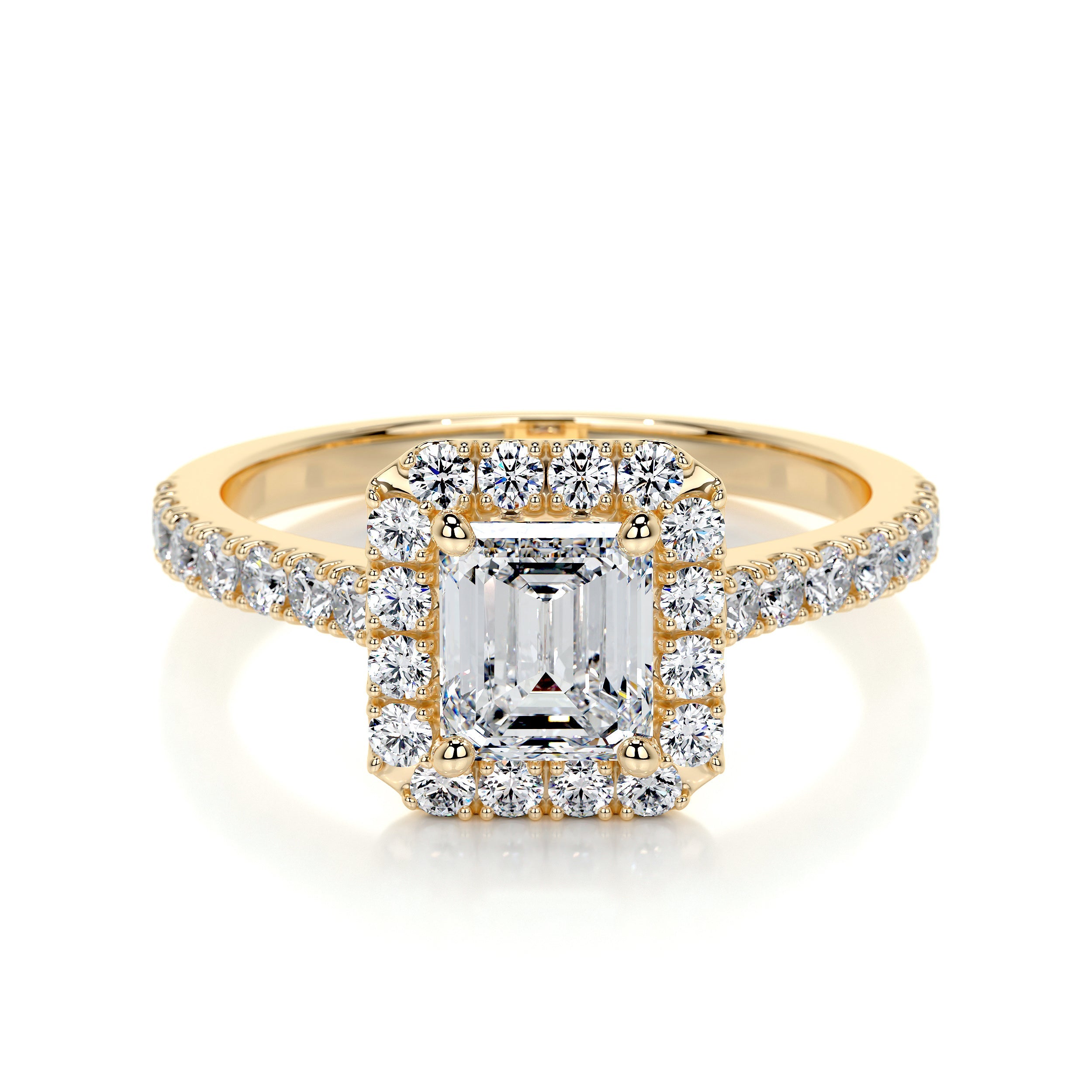 Zoey Lab Grown Diamond Ring -18K Yellow Gold