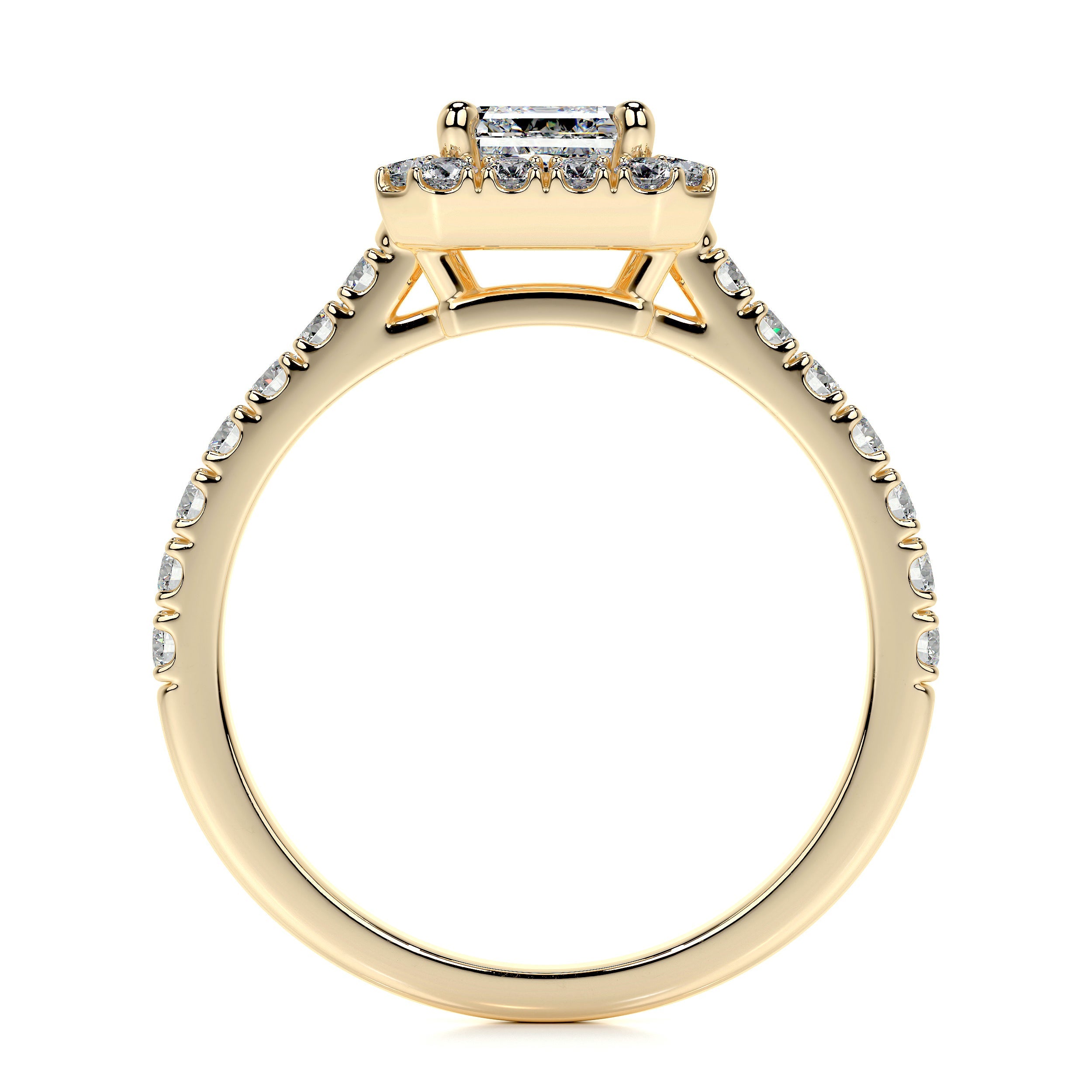 Zoey Lab Grown Diamond Ring -18K Yellow Gold