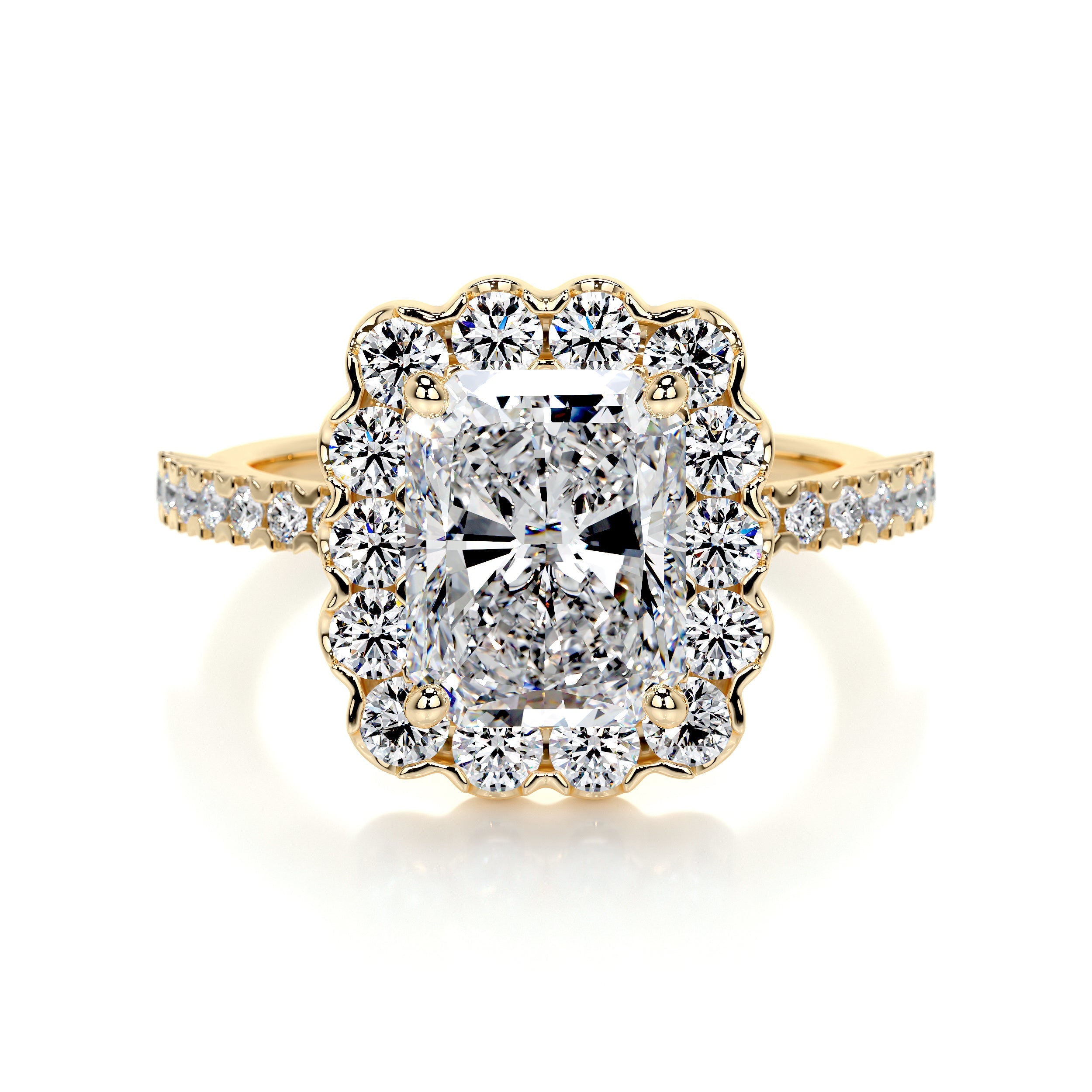 Sherry Lab Grown Diamond Ring -18K Yellow Gold