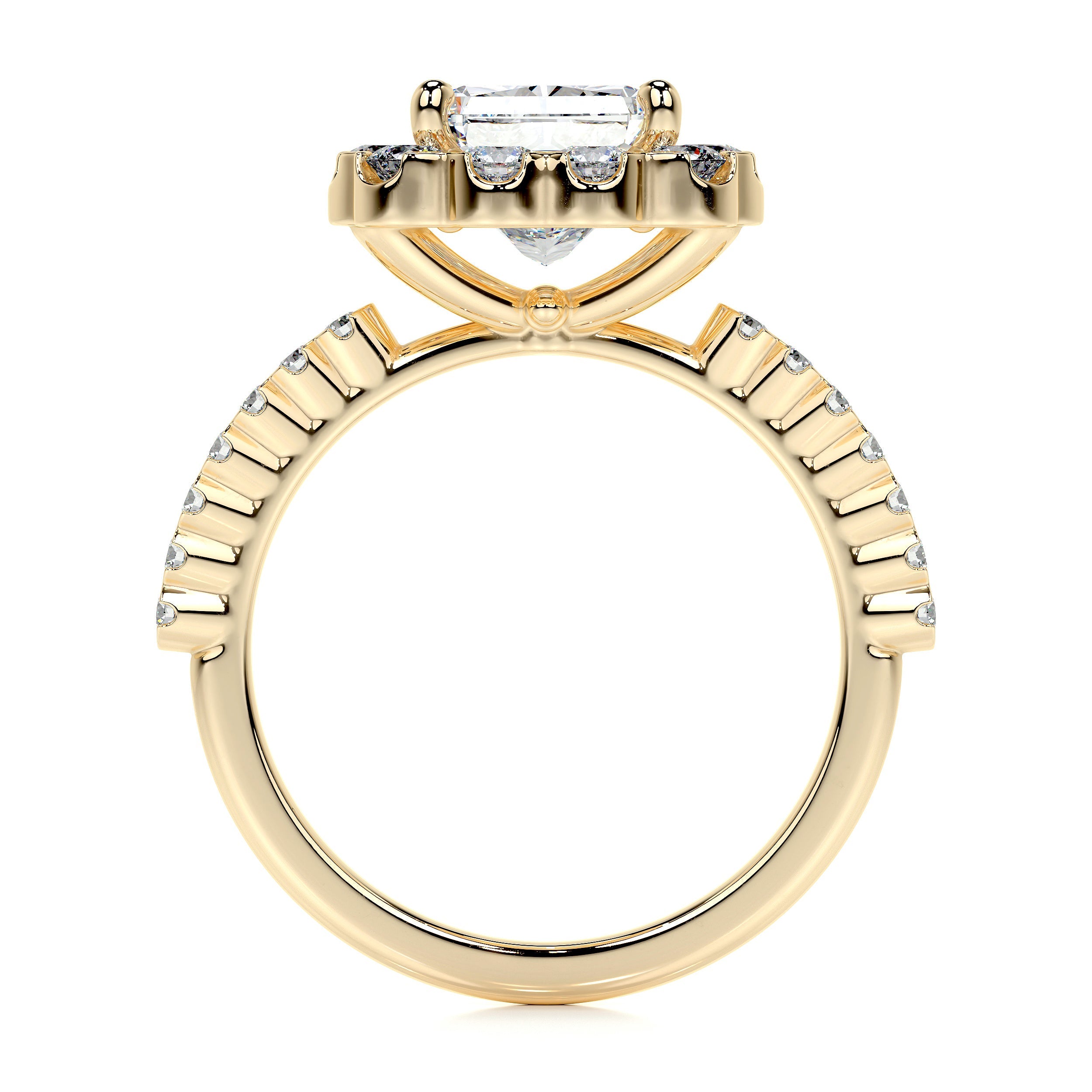 Sherry Lab Grown Diamond Ring -18K Yellow Gold