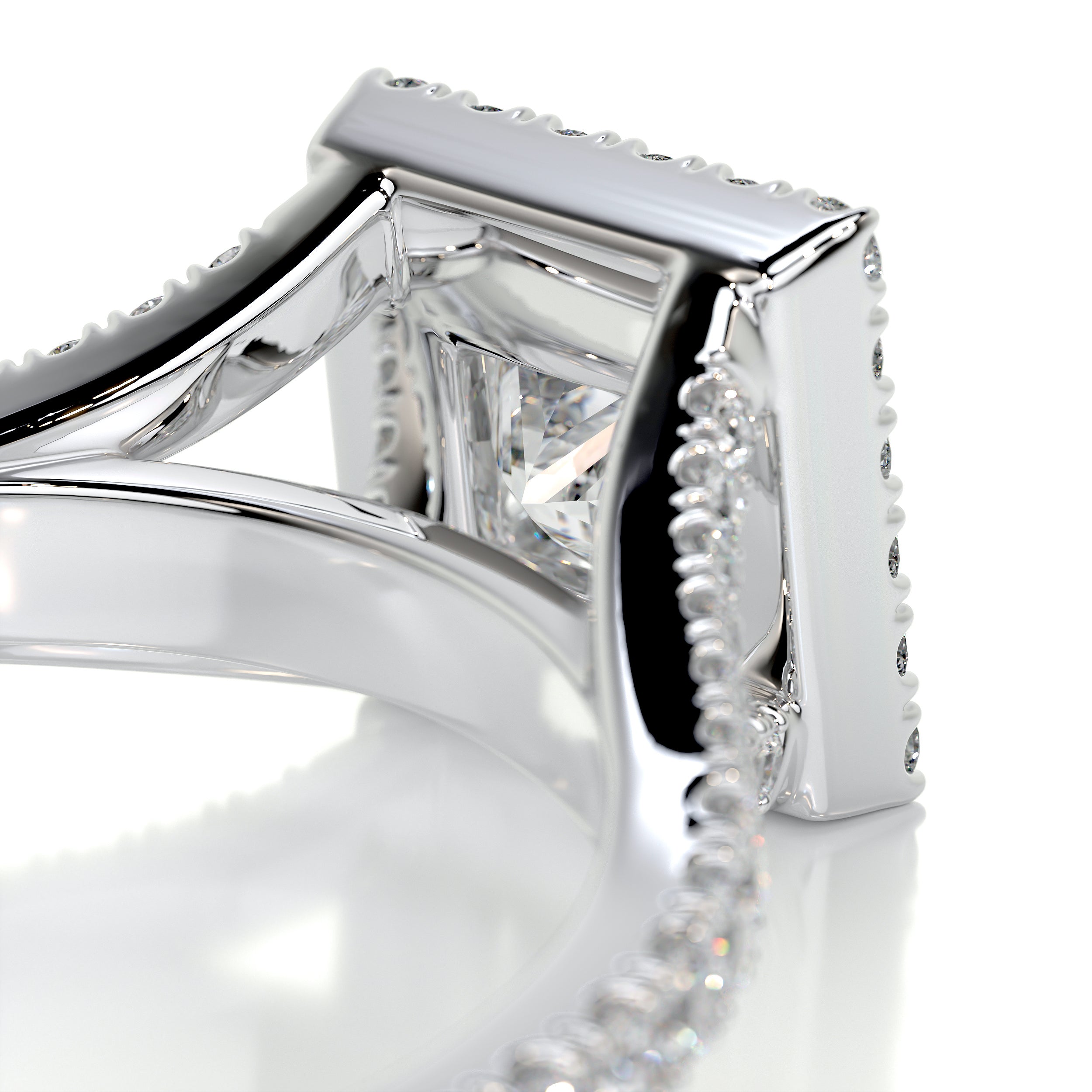 Celia Diamond Engagement Ring -14K White Gold