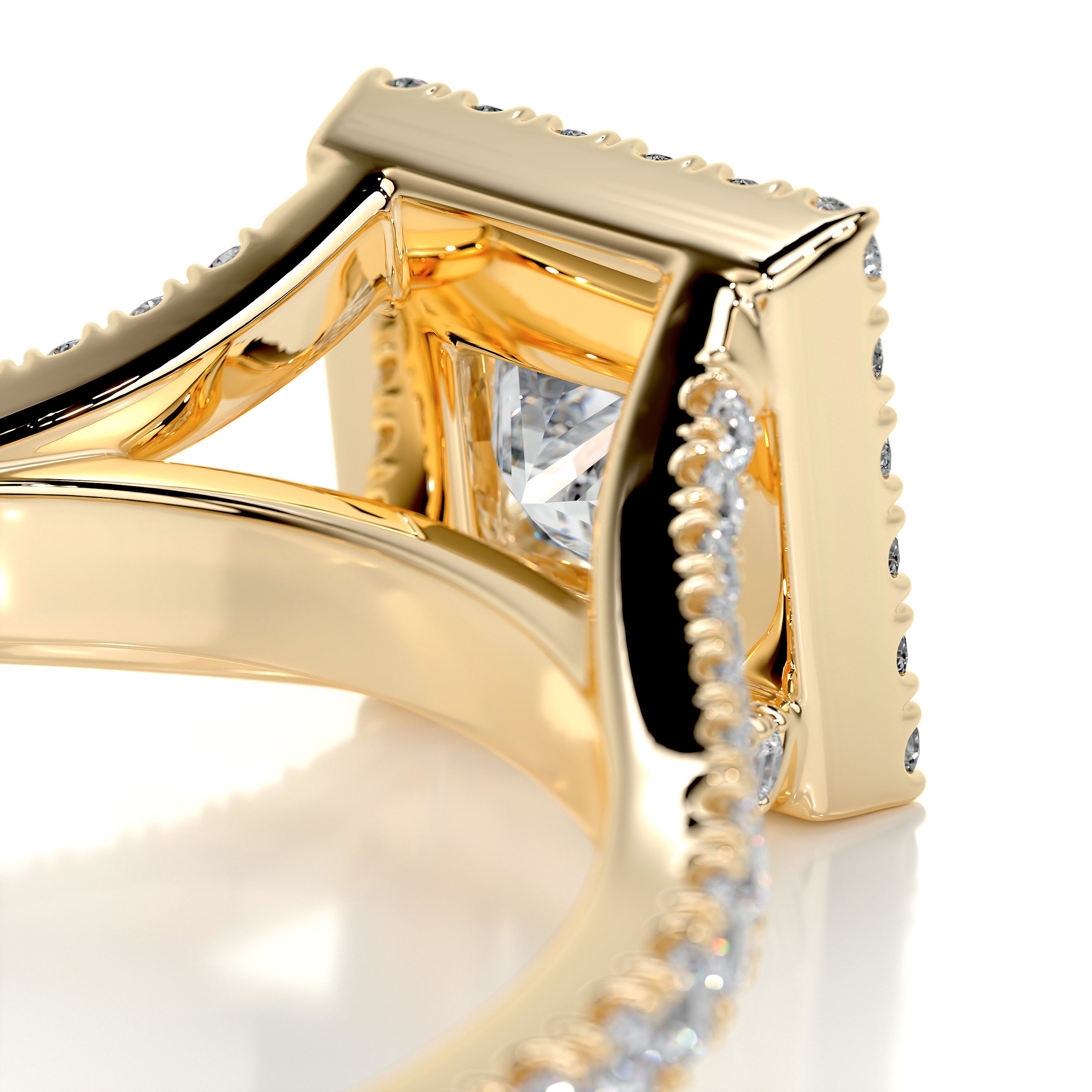 Celia Diamond Engagement Ring -18K Yellow Gold